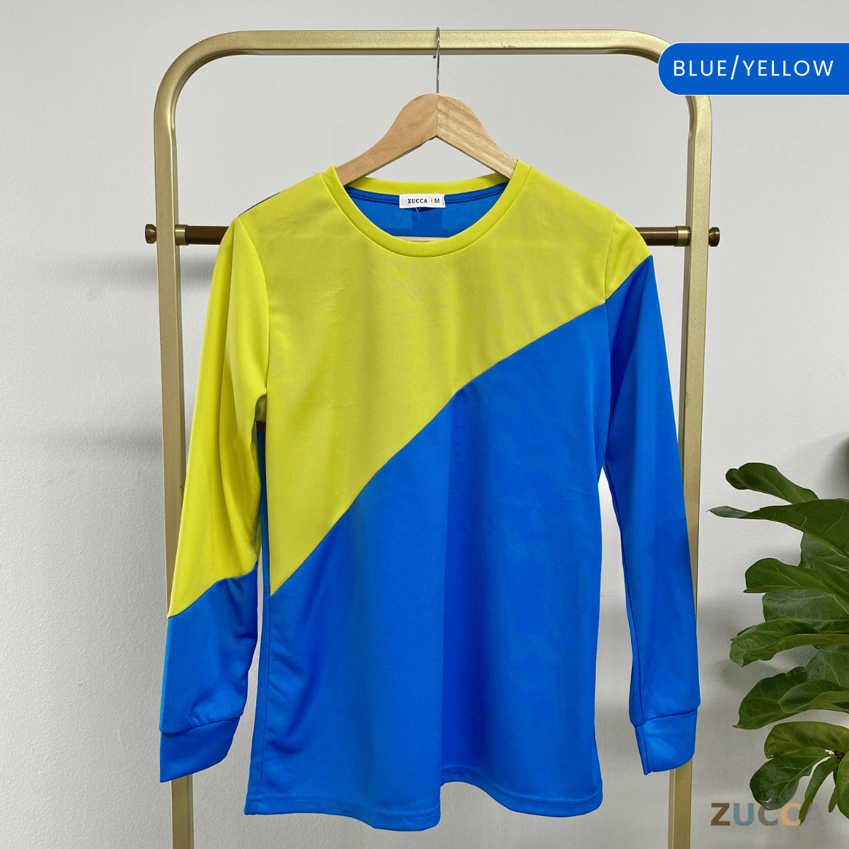 ZUCCA NIKI COLOURBLOCK CASUAL PULLOVER SHIRT - MA020 WOMEN BLOUSE