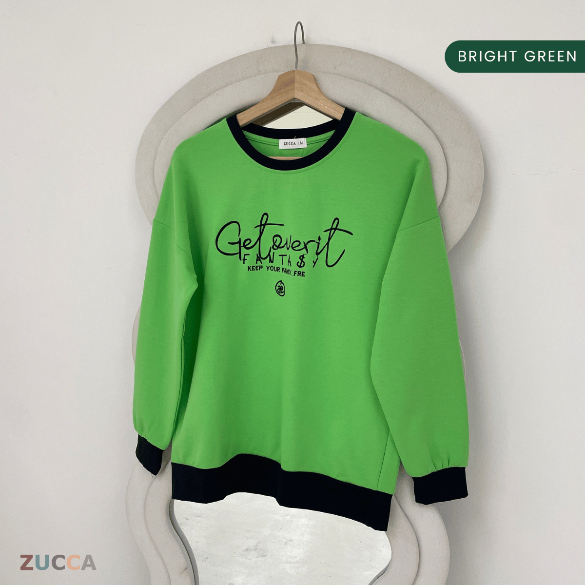 ZUCCA DELISHA EMBROIDERED SWEATSHIRT WOMEN - MA088