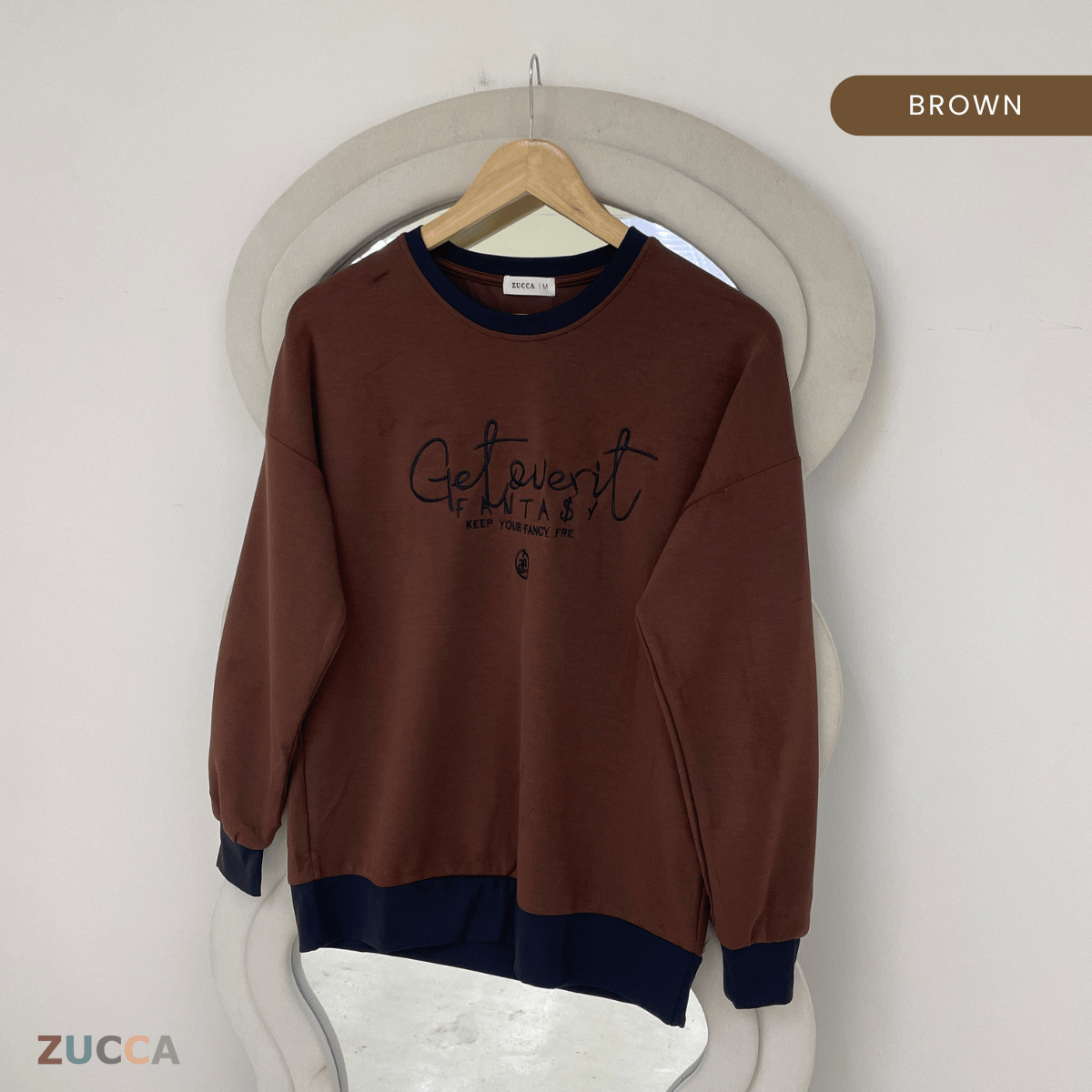 ZUCCA DELISHA EMBROIDERED SWEATSHIRT WOMEN - MA088