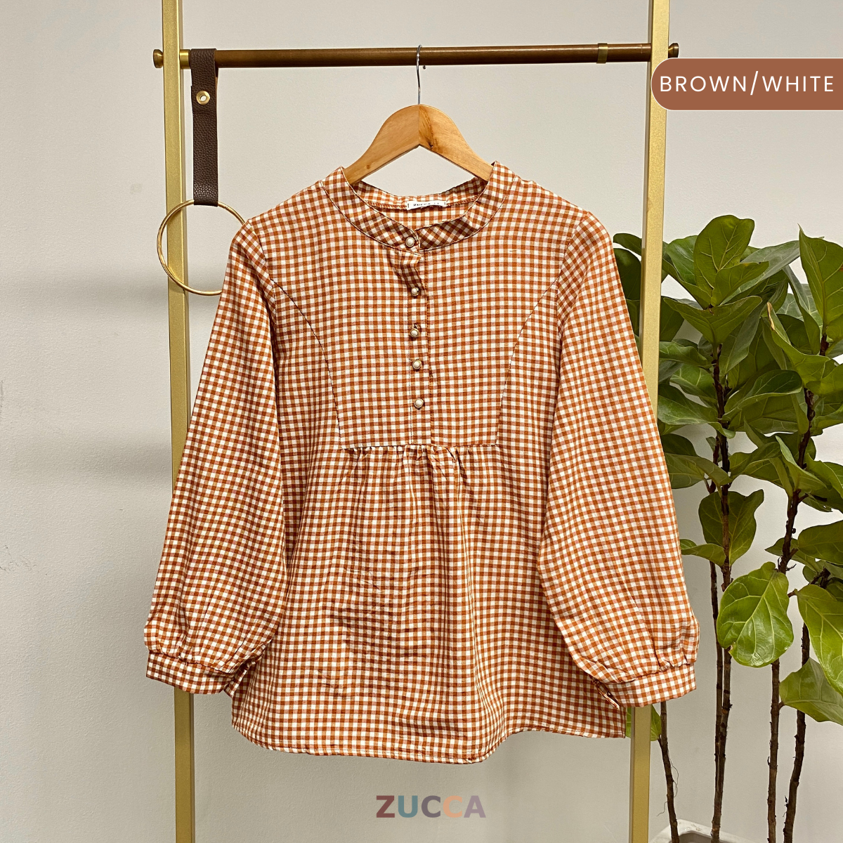 ZUCCA SUZANA HALF BUTTON WOMEN BLOUSE - DM185