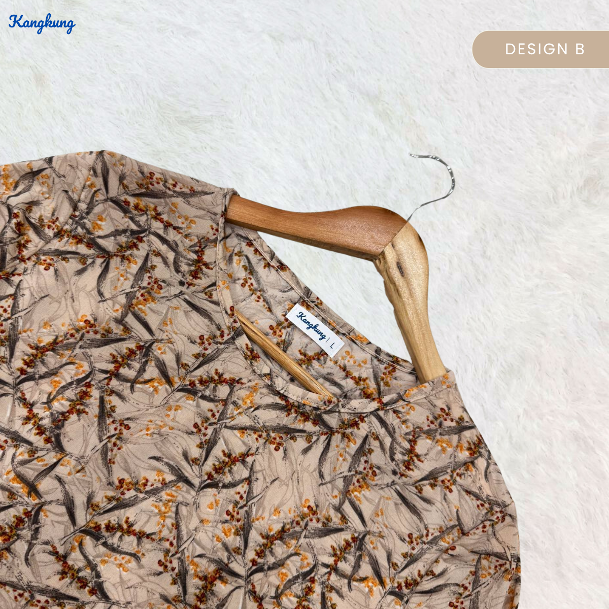 KANGKUNG MELATI BLOUSE WANITA CORAK CAMPUR - KK101