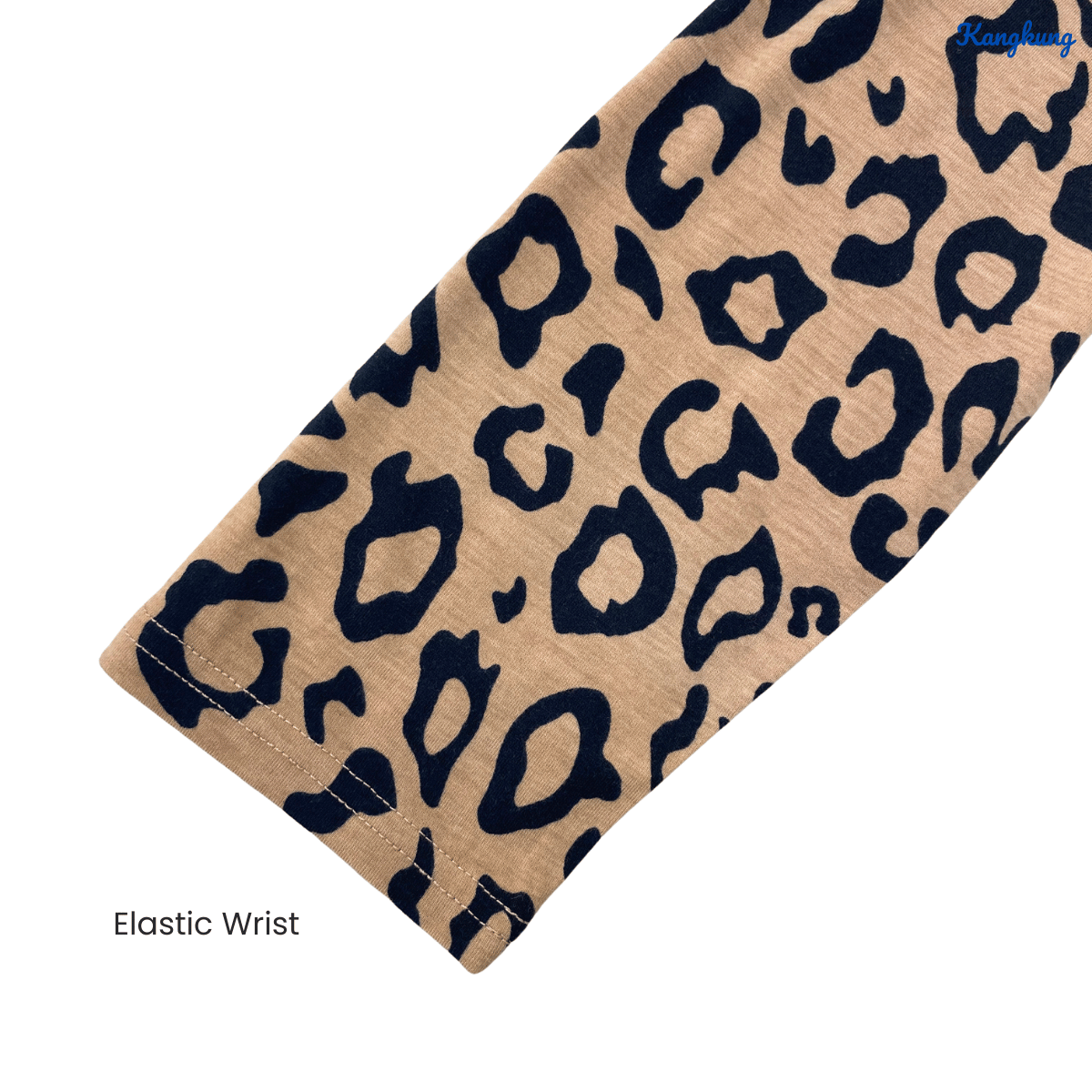 KANGKUNG ZAFIRA LEOPARD PRINT LONG TOP COMFORTABLE - C1001 (201)