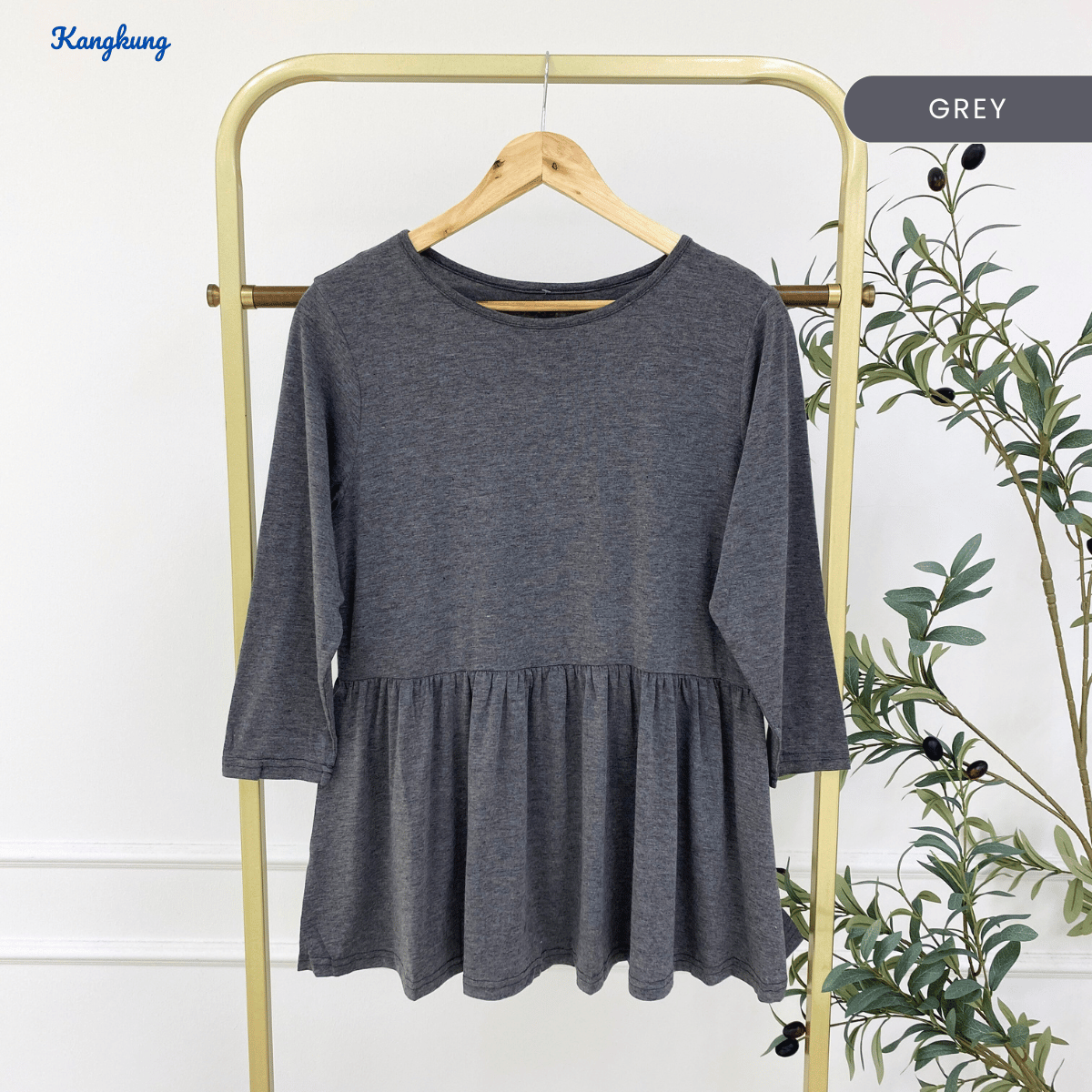 KANGKUNG QALISYA FLOWY CASUAL BLOUSE - C1004 (223)