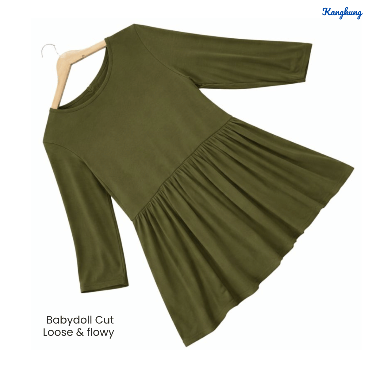 KANGKUNG QALISYA FLOWY CASUAL BLOUSE - C1004 (223)