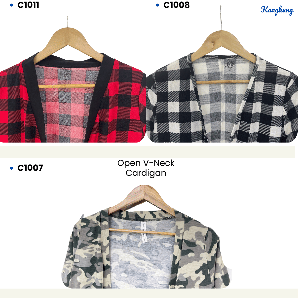 KANGKUNG LUNA NAYRA ELAZANA RELAXED MODEST BUTTONLESS CARDIGAN - (C1007 | C1008 | C1011)