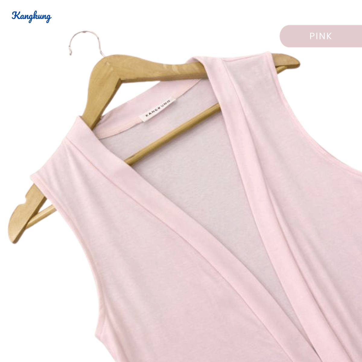 KANGKUNG MYRA OPEN CARDIGAN SLEEVESLESS - C1018 (285)