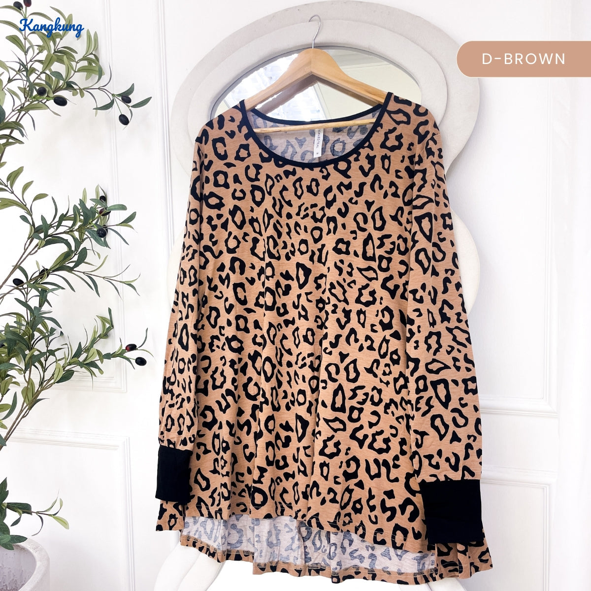 KANGKUNG EVANIA WOMEN KASUAL PATTERN BLOUSE -C1021 (315)