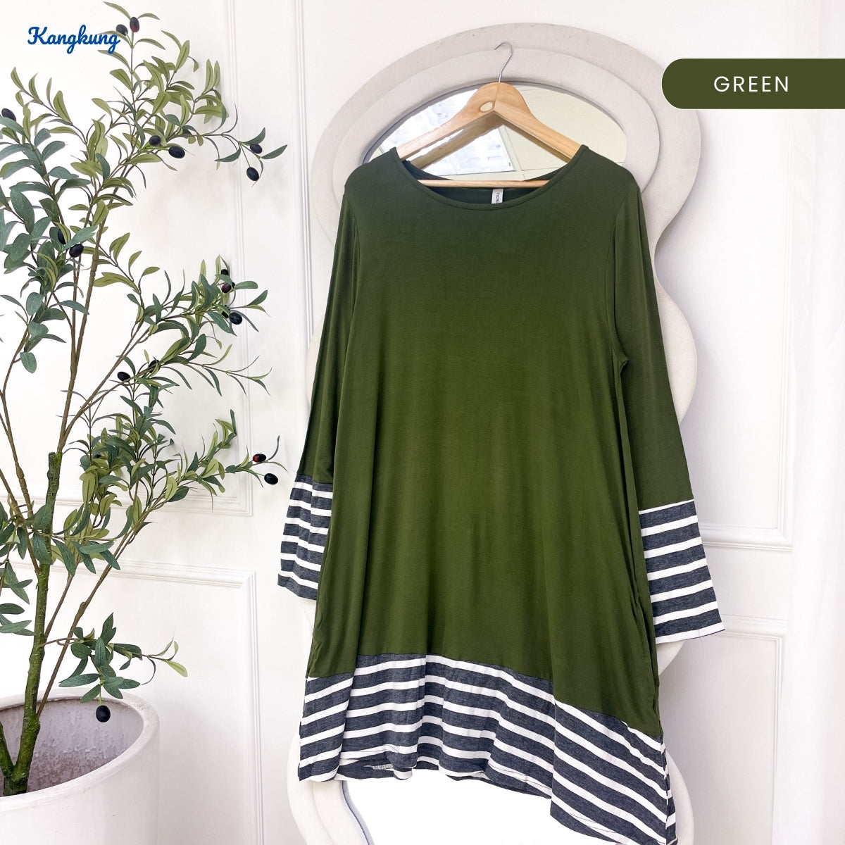 KANGKUNG ANISYA MUSLIMAH KASUAL BLOUSE LONG SLEEVE - C1024 (326)