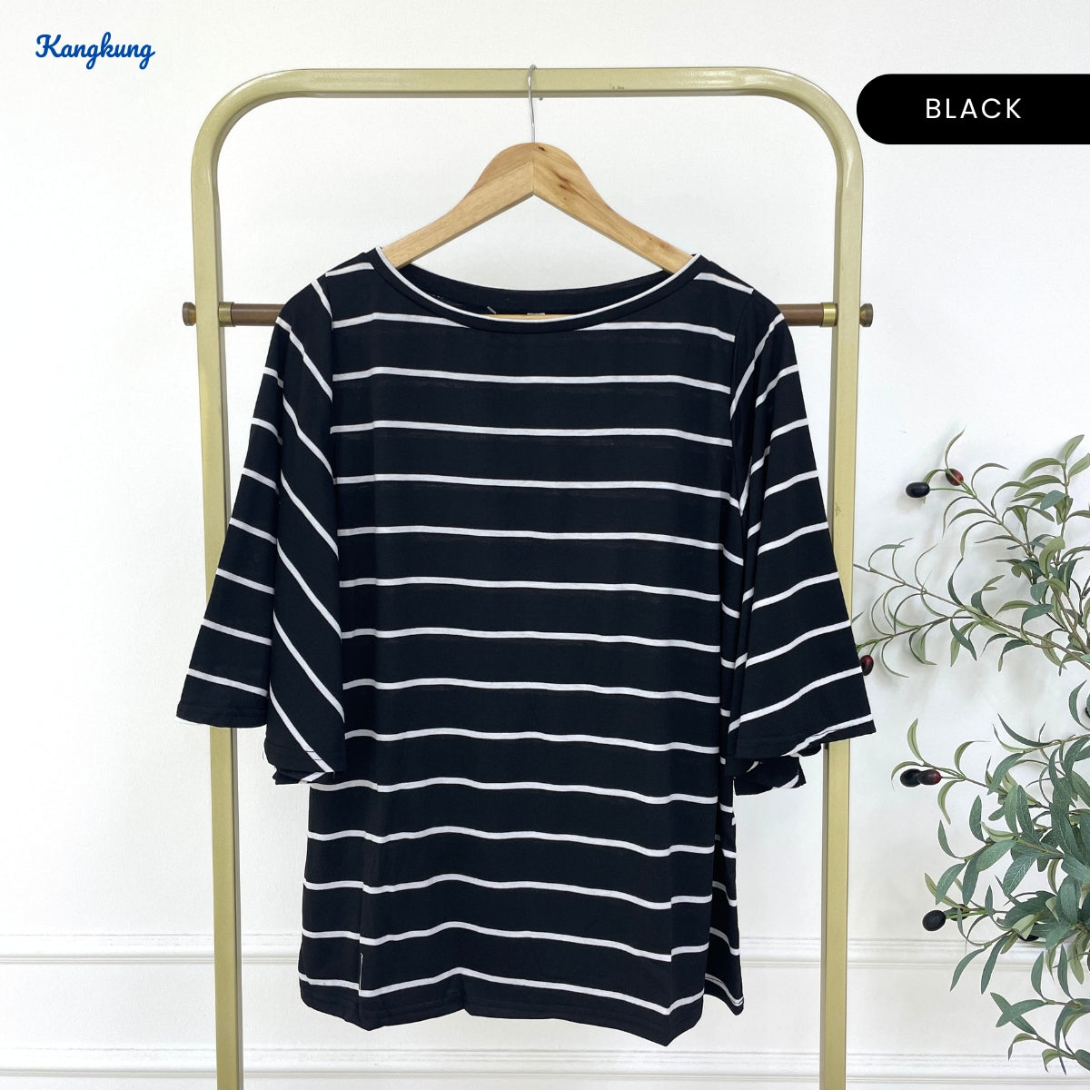 KANGKUNG NICKY KASUAL WOMEN STRIPE SHIRT PATTERN - C1043
