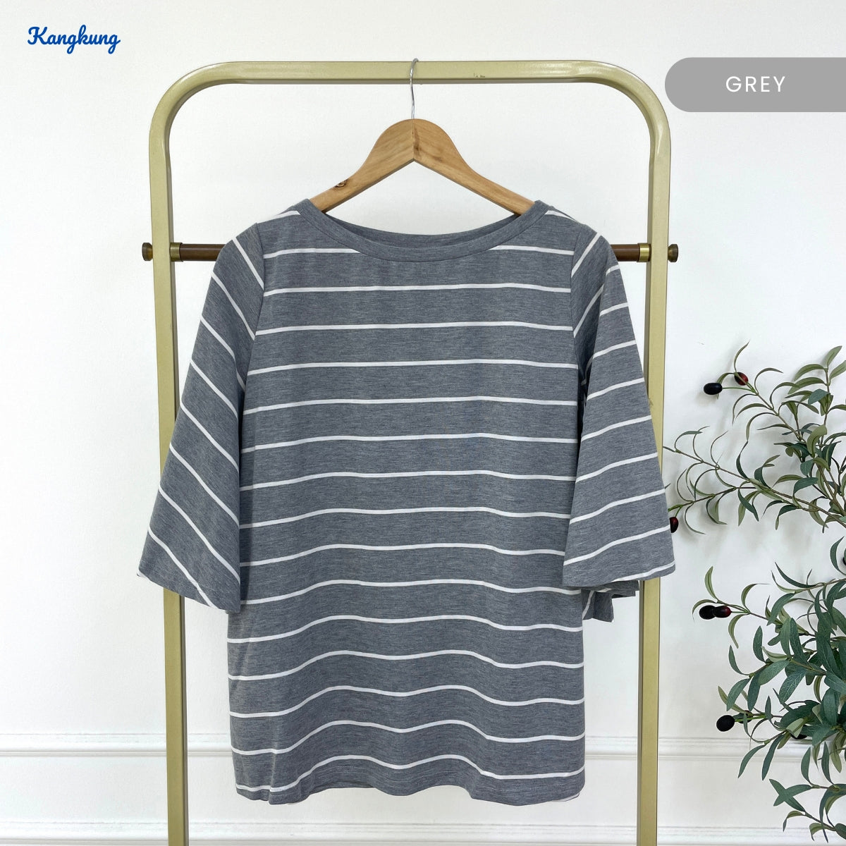 KANGKUNG NICKY KASUAL WOMEN STRIPE SHIRT PATTERN - C1043