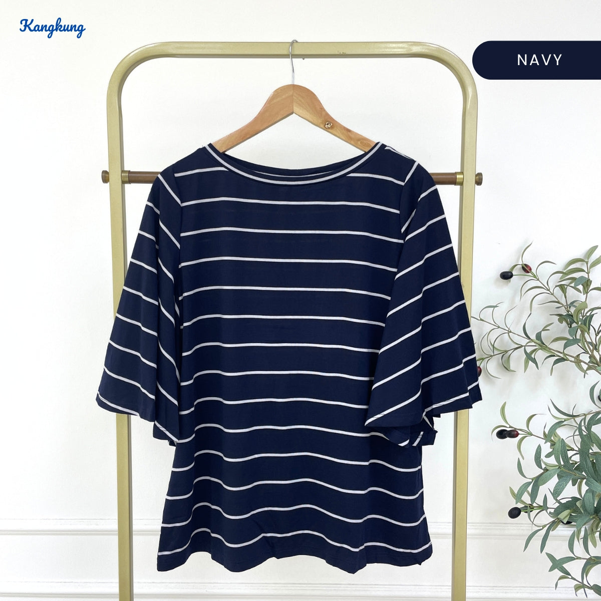 KANGKUNG NICKY KASUAL WOMEN STRIPE SHIRT PATTERN - C1043