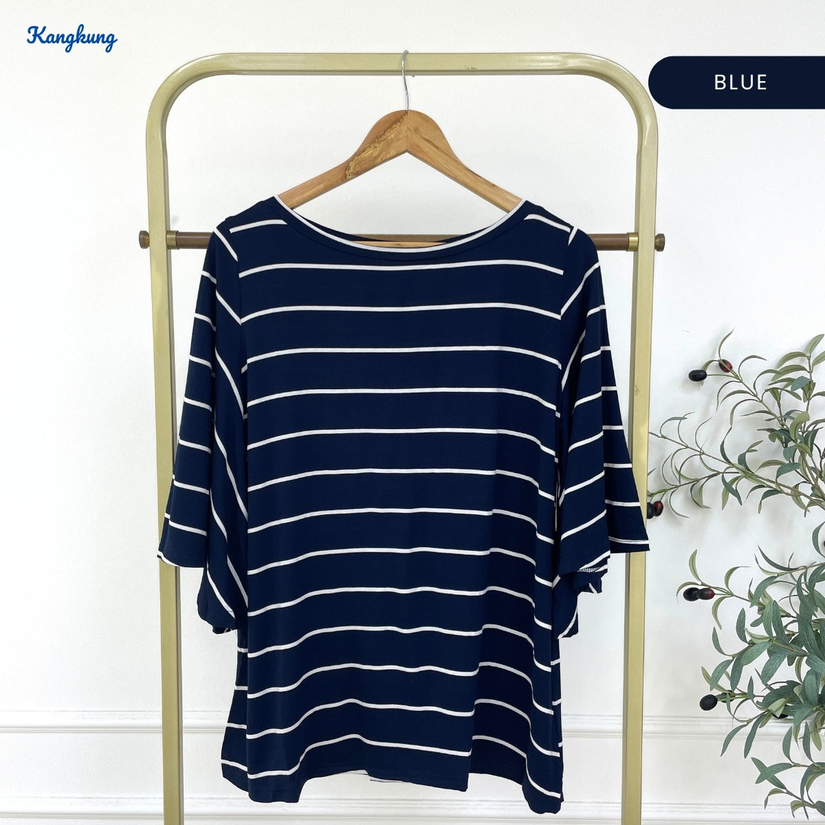 KANGKUNG NICKY KASUAL WOMEN STRIPE SHIRT PATTERN - C1043