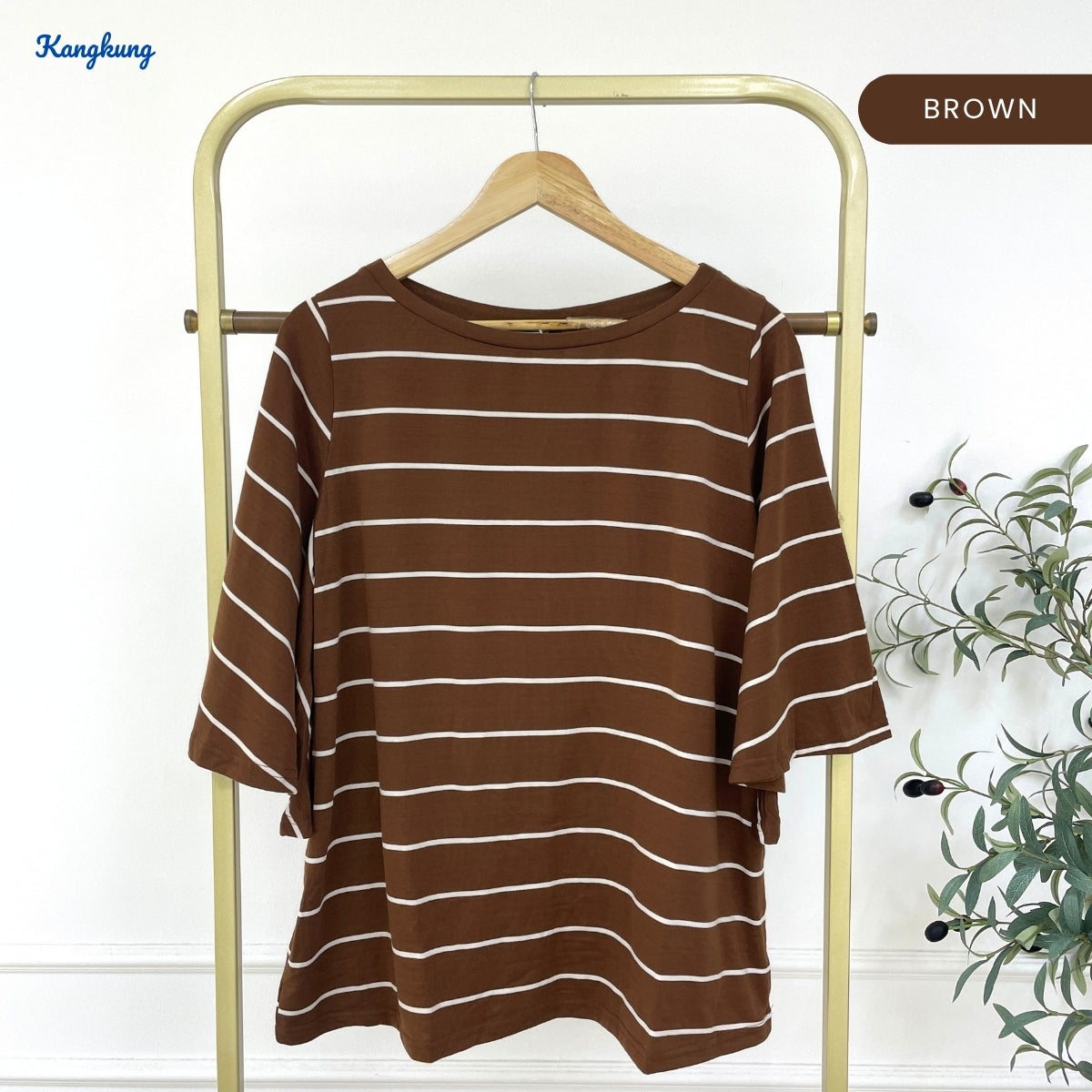 KANGKUNG NICKY KASUAL WOMEN STRIPE SHIRT PATTERN - C1043