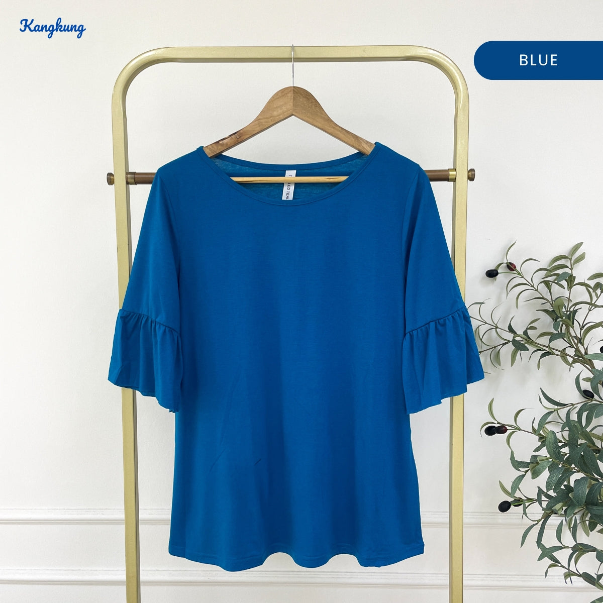 KANGKUNG NISA KASUAL WOMEN SHIRT RUFFLE SLEEVE - C1044