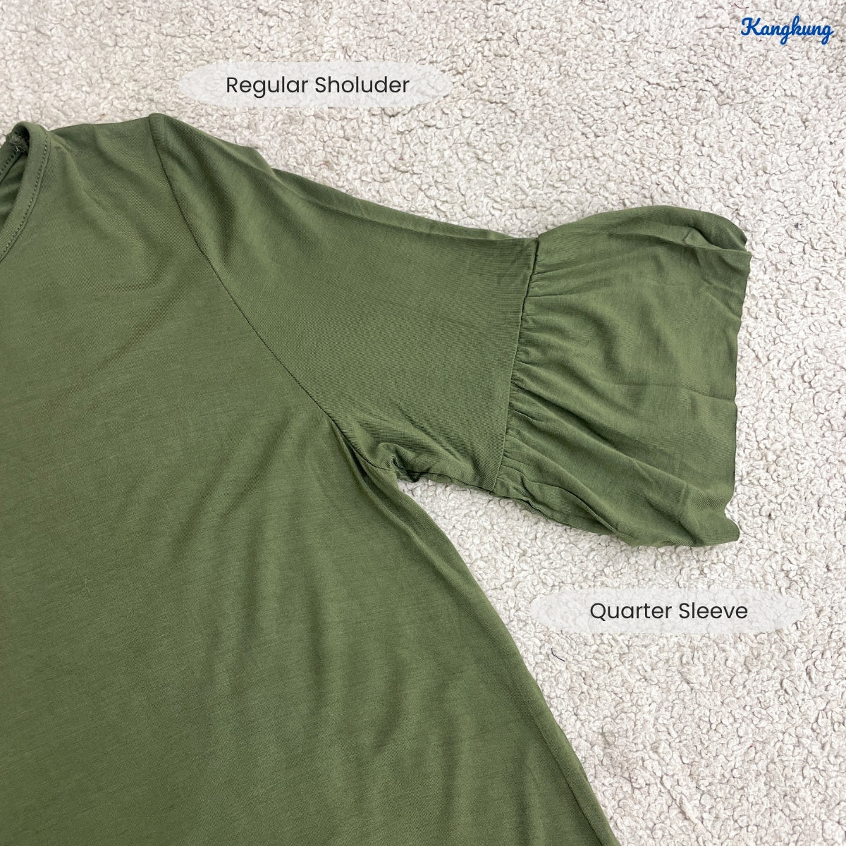 KANGKUNG NISA KASUAL WOMEN SHIRT RUFFLE SLEEVE - C1044