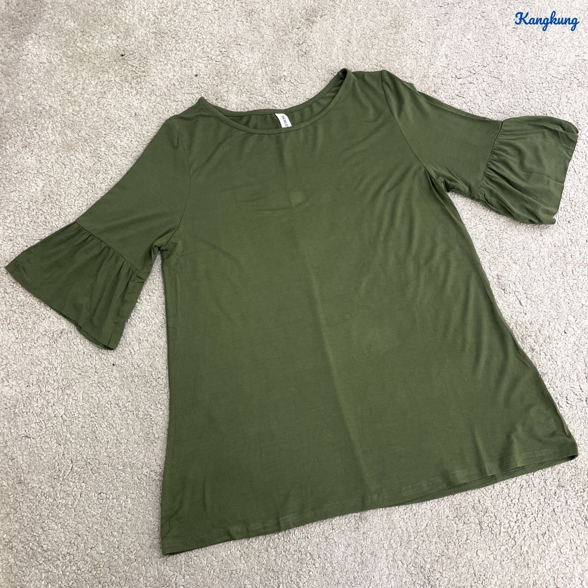 KANGKUNG NISA KASUAL WOMEN SHIRT RUFFLE SLEEVE - C1044
