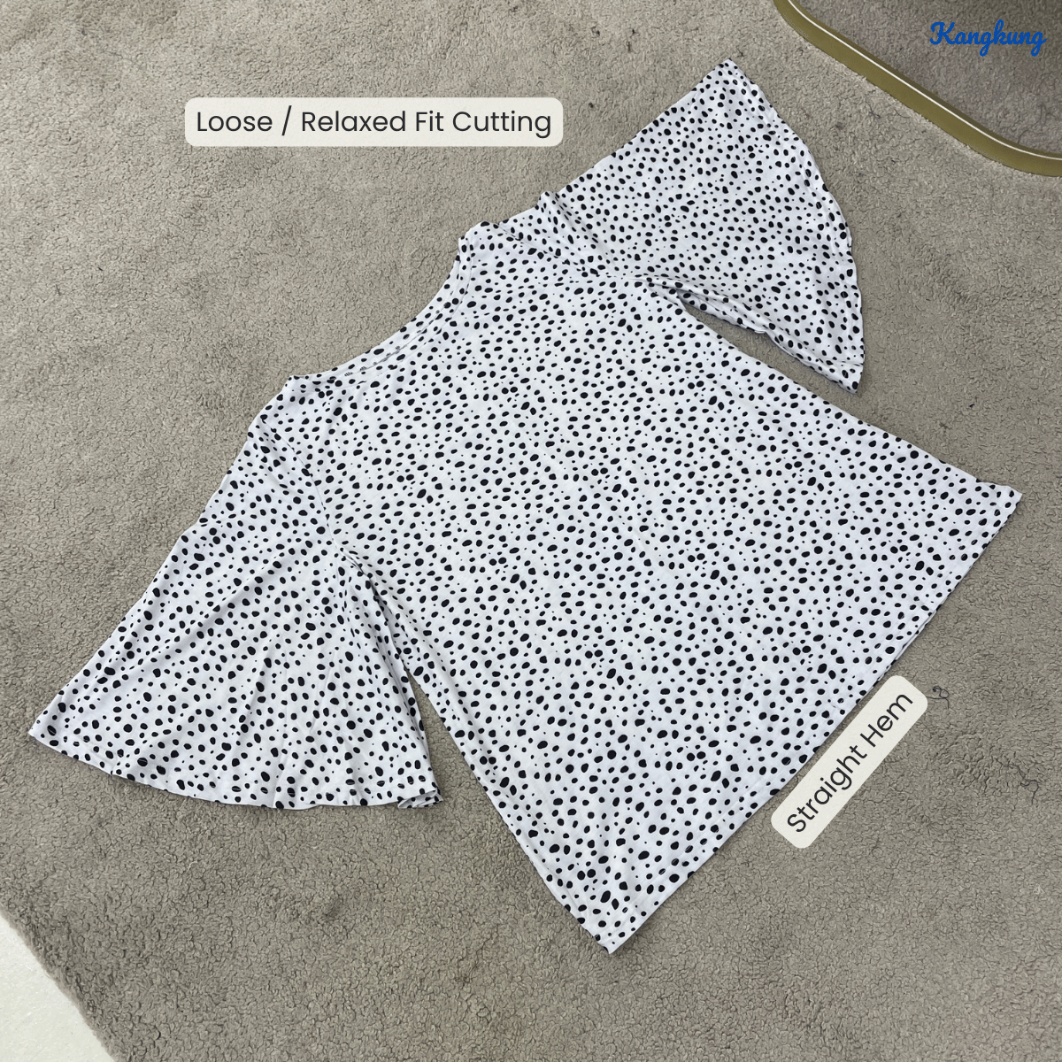 KANGKUNG MORI KOREAN STYLE FLOWY SOFT COMFORT DAILY WEAR TOP - C1046