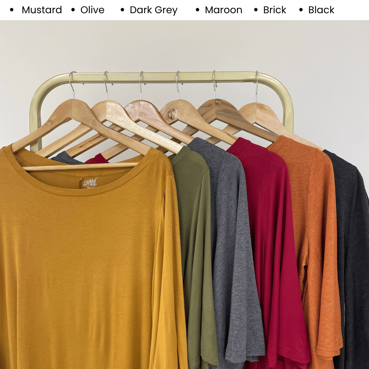 KANGKUNG FAZIA FLOWY BELL SLEEVE SOFT TOP - C1050