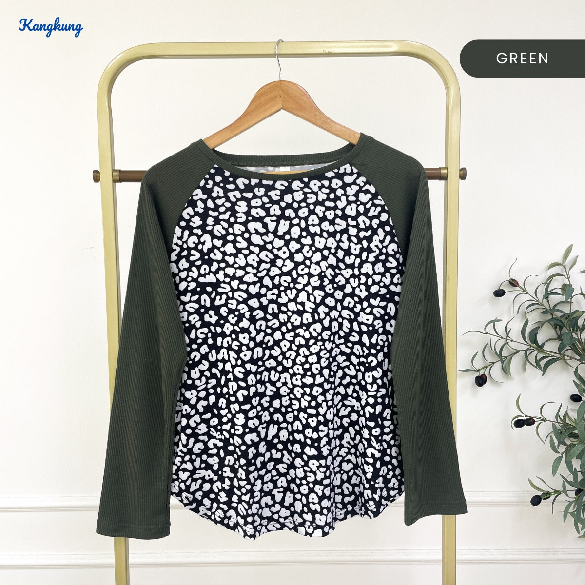 KANGKUNG DILA KASUAL WOMEN PRINTED SHIRT LONG SLEEVE - C1053