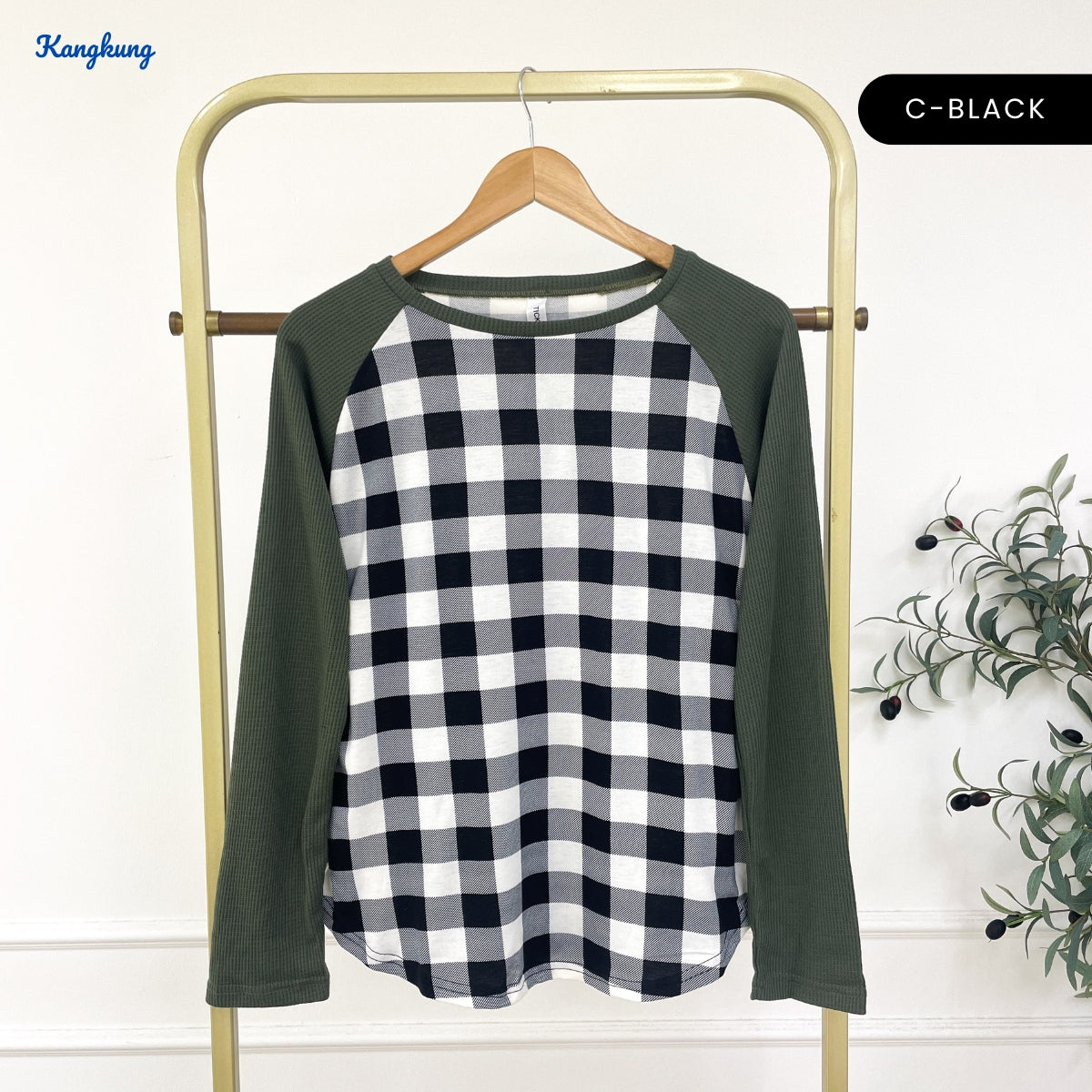 KANGKUNG DILA KASUAL WOMEN PRINTED SHIRT LONG SLEEVE - C1053