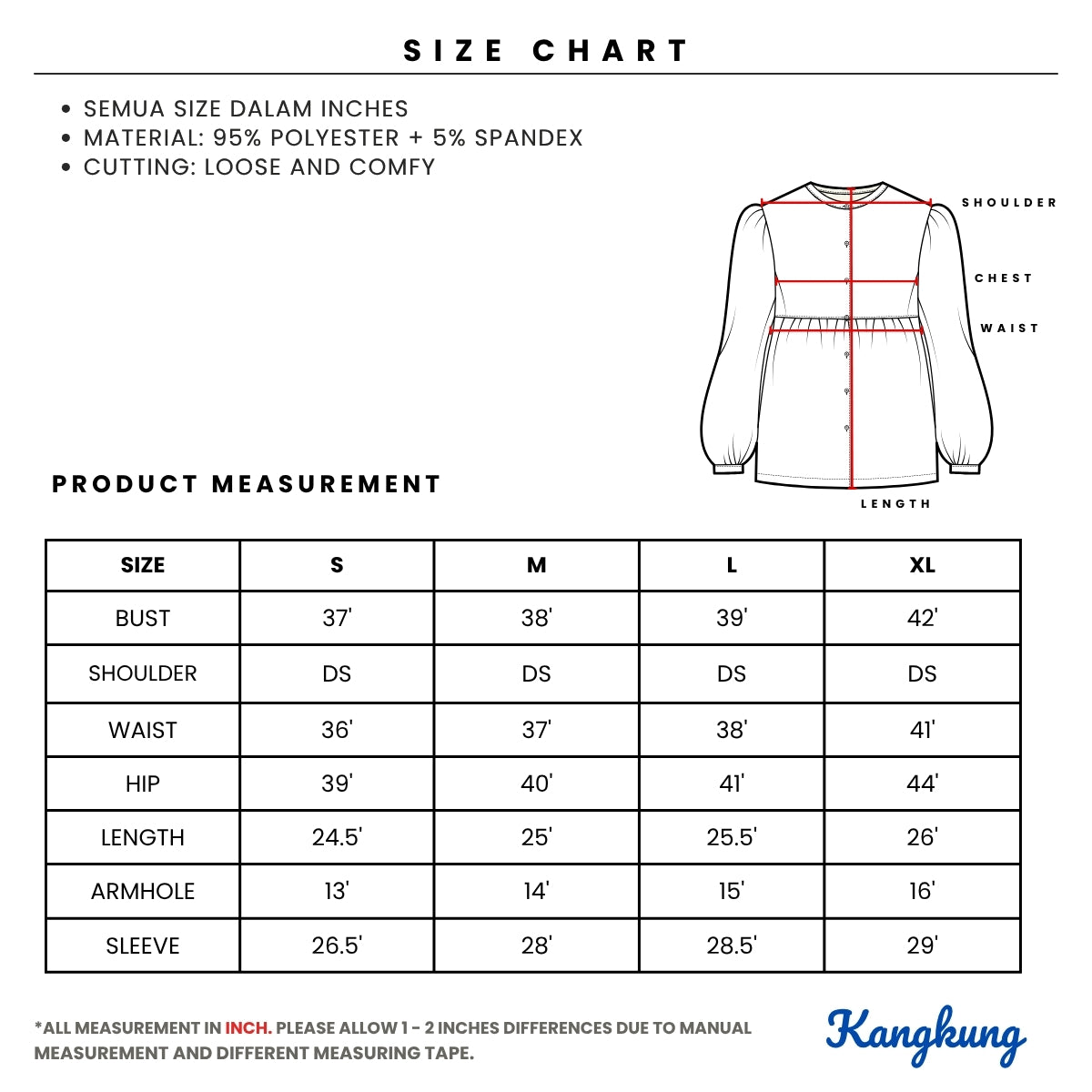 KANGKUNG DILA KASUAL WOMEN PRINTED SHIRT LONG SLEEVE - C1053