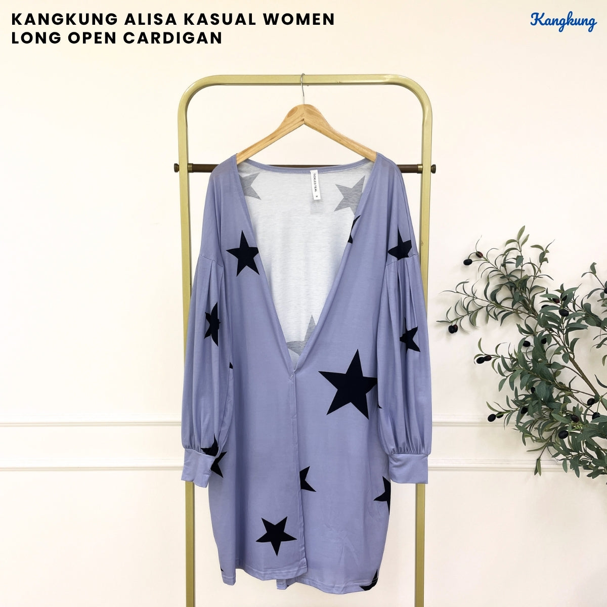 KANGKUNG ALISA KASUAL WOMEN LONG OPEN CARDIGAN - C1055