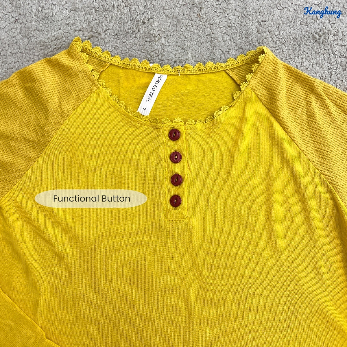 KANGKUNG TIRAH KASUAL WOMEN PLAIN SHIRT LONG SLEEVE - C1056