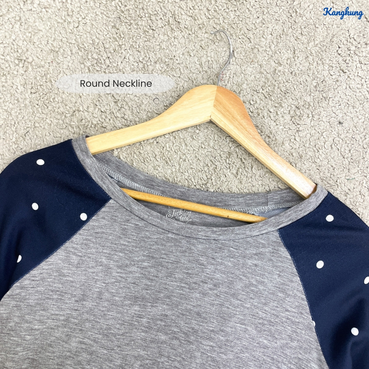 KANGKUNG AUNI KASUAL WOMEN PLAIN SHIRT LONG SLEEVE - C1065