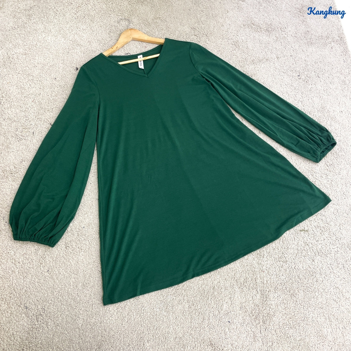 KANGKUNG YUNI KASUAL WOMEN PLAIN BLOUSE BALLOON SLEEVE - C1059 (409)