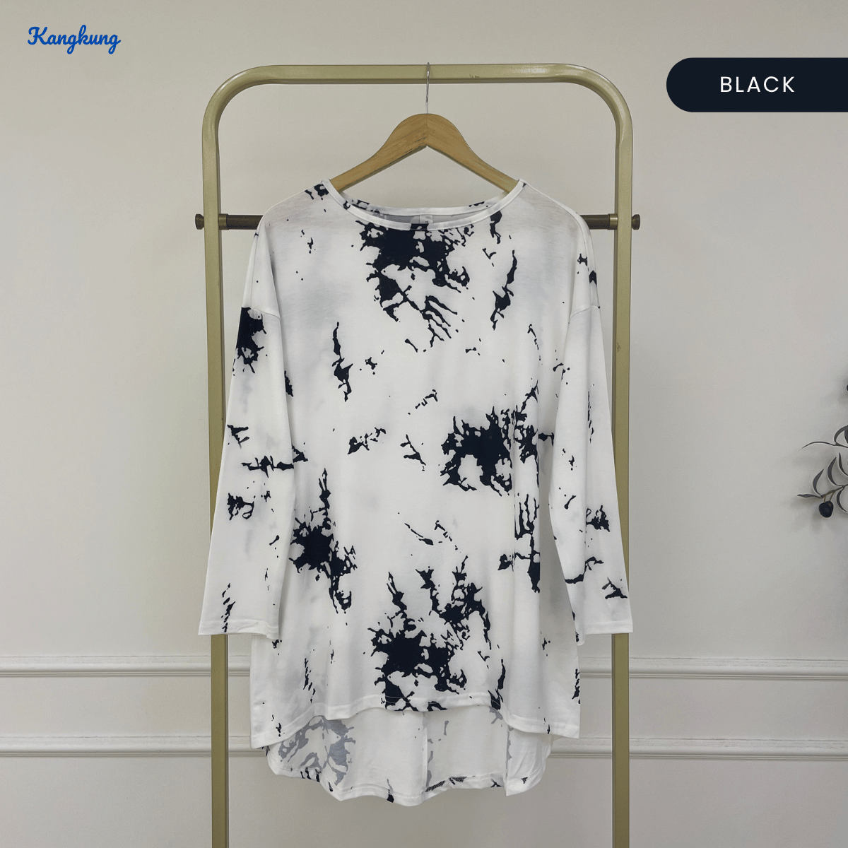 KANGKUNG NAZRA KOREAN STYLE PAINT SPLASH CASUAL TOP - C1060 (299)