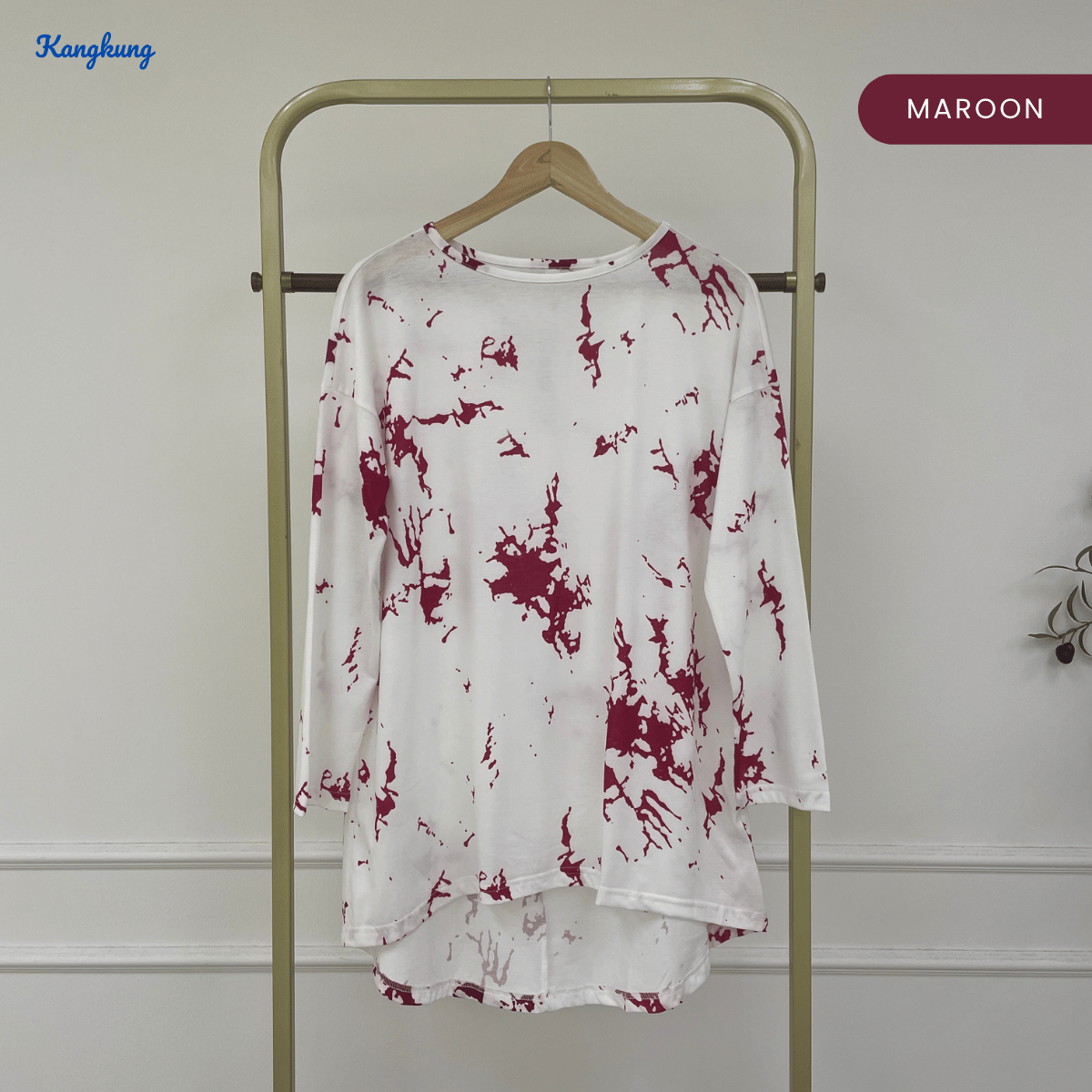 KANGKUNG NAZRA KOREAN STYLE PAINT SPLASH CASUAL TOP - C1060 (299)