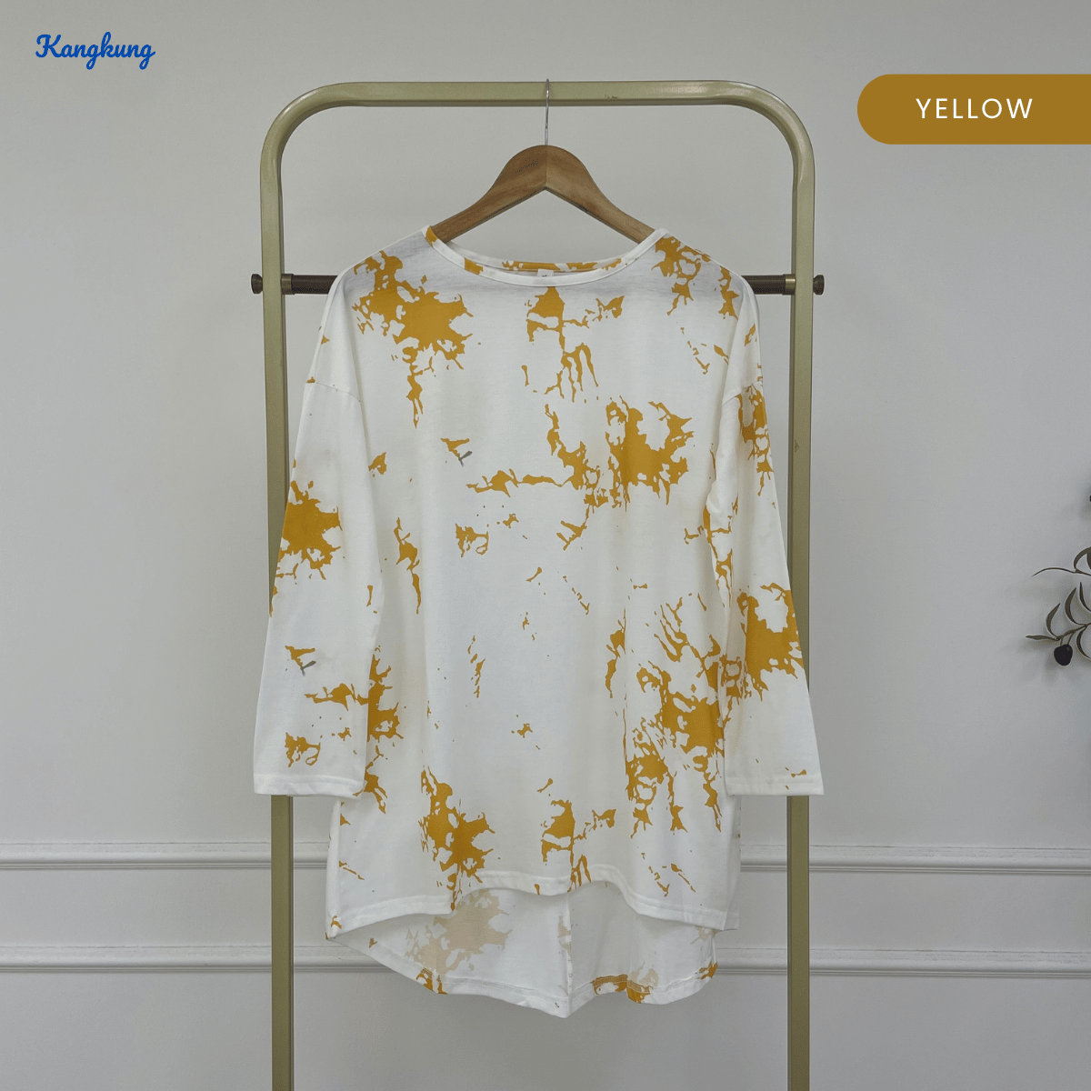 KANGKUNG NAZRA KOREAN STYLE PAINT SPLASH CASUAL TOP - C1060 (299)