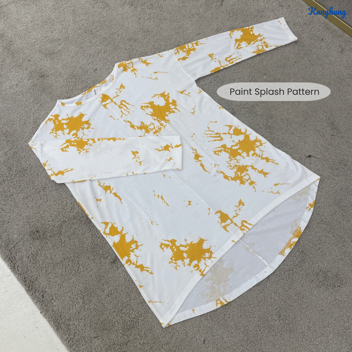 KANGKUNG NAZRA KOREAN STYLE PAINT SPLASH CASUAL TOP - C1060 (299)