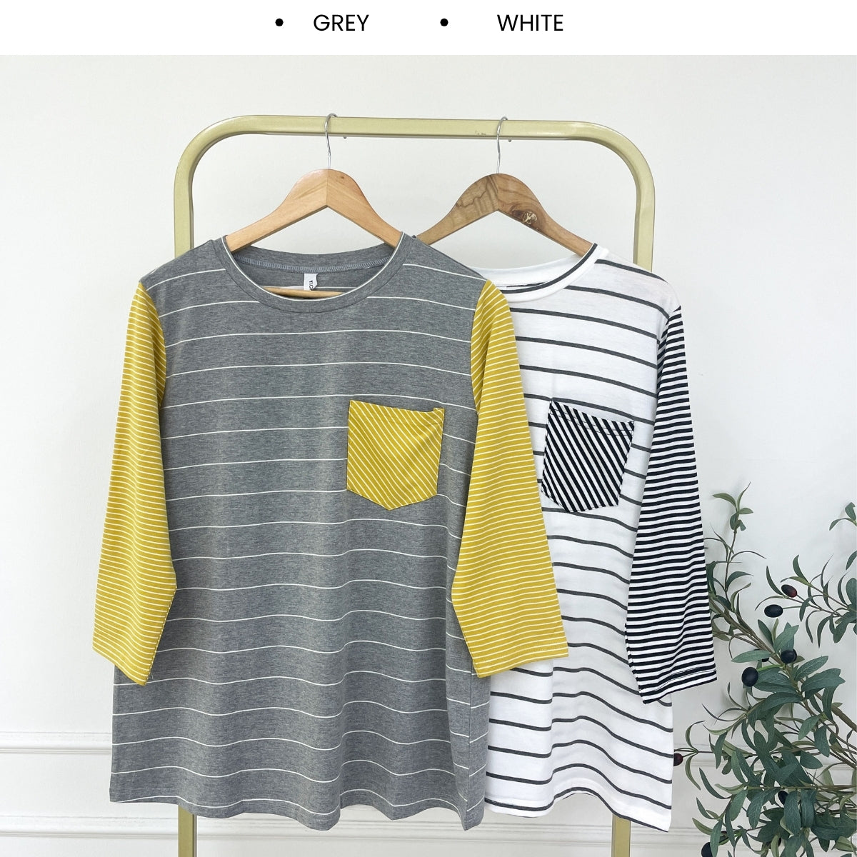 KANGKUNG HUDA KASUAL WOMEN STRIPE PATTERN LONG SLEEVE - C1062