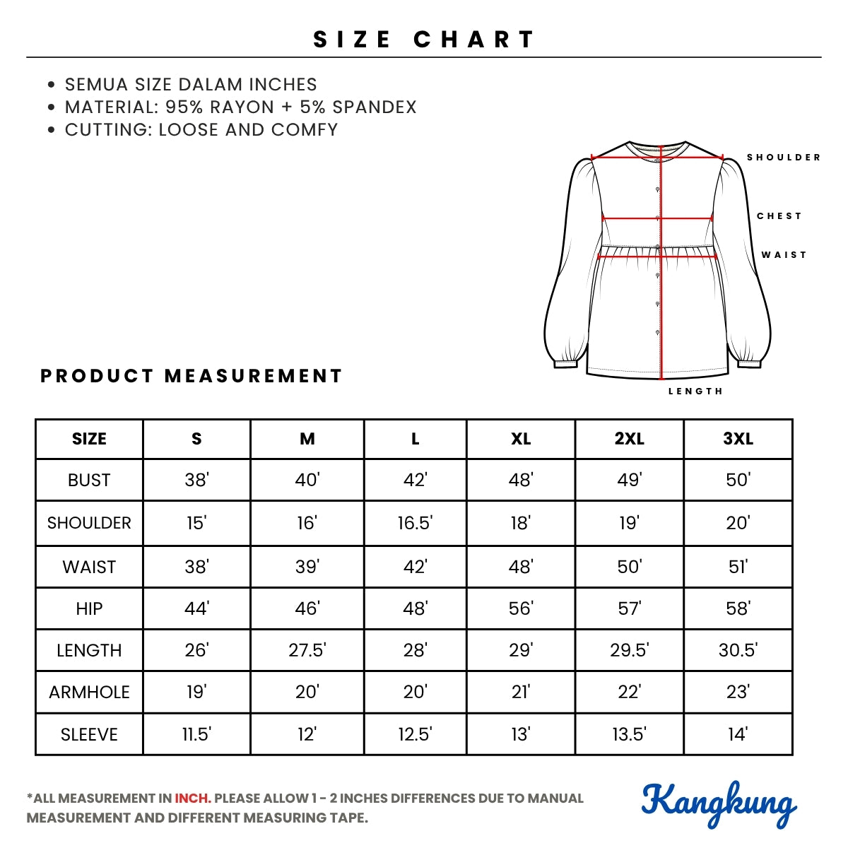 KANGKUNG TINI KASUAL WOMEN STRIPE RUFFLE SLEEVE - C1064