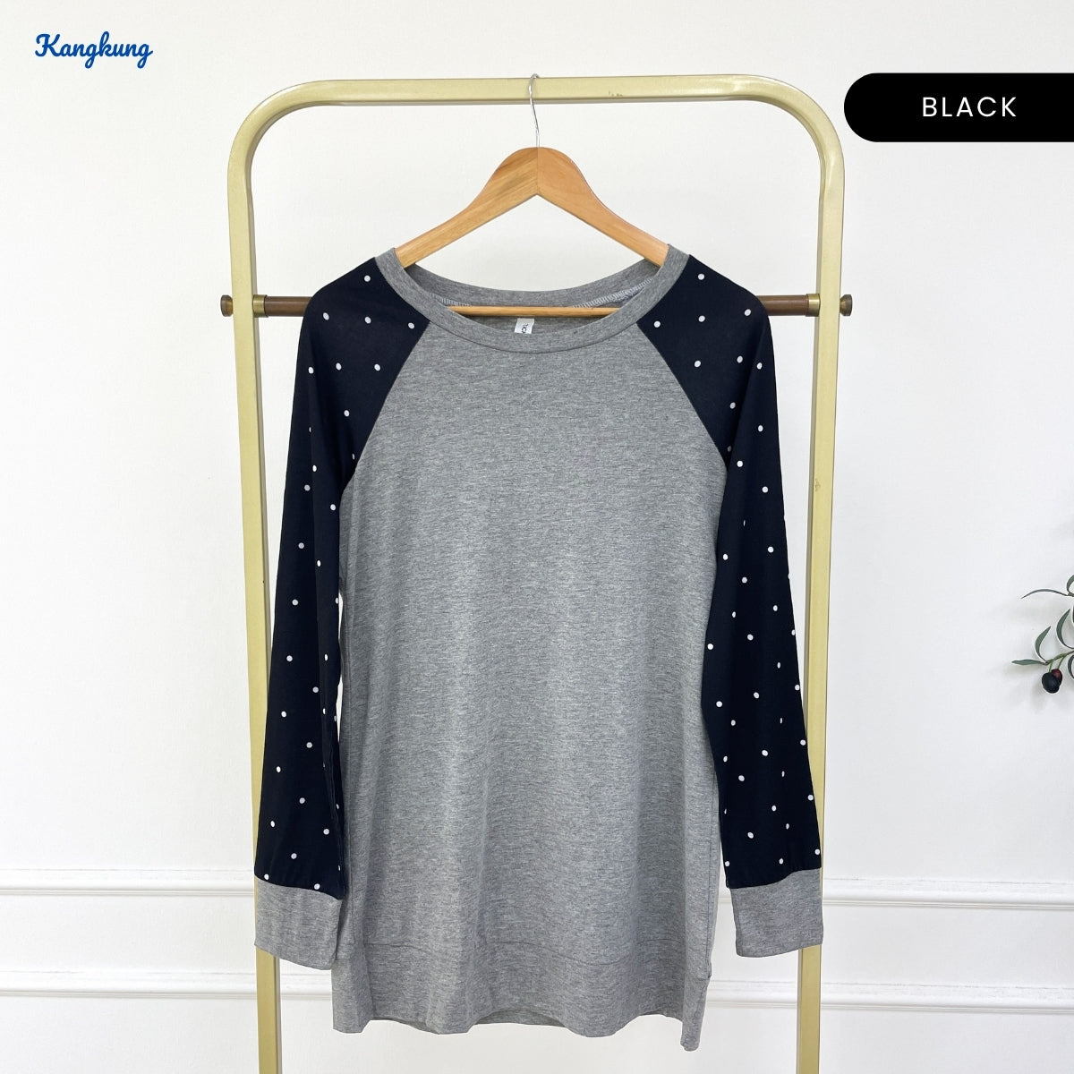 KANGKUNG AUNI KASUAL WOMEN PLAIN SHIRT LONG SLEEVE - C1065