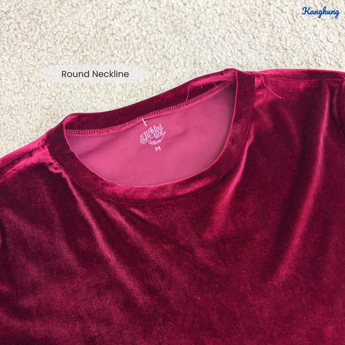 KANGKUNG TALIA KASUAL WOMEN VELVET SHIRT LONG SLEEVE - C1066