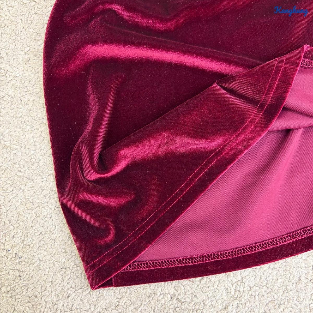 KANGKUNG TALIA KASUAL WOMEN VELVET SHIRT LONG SLEEVE - C1066