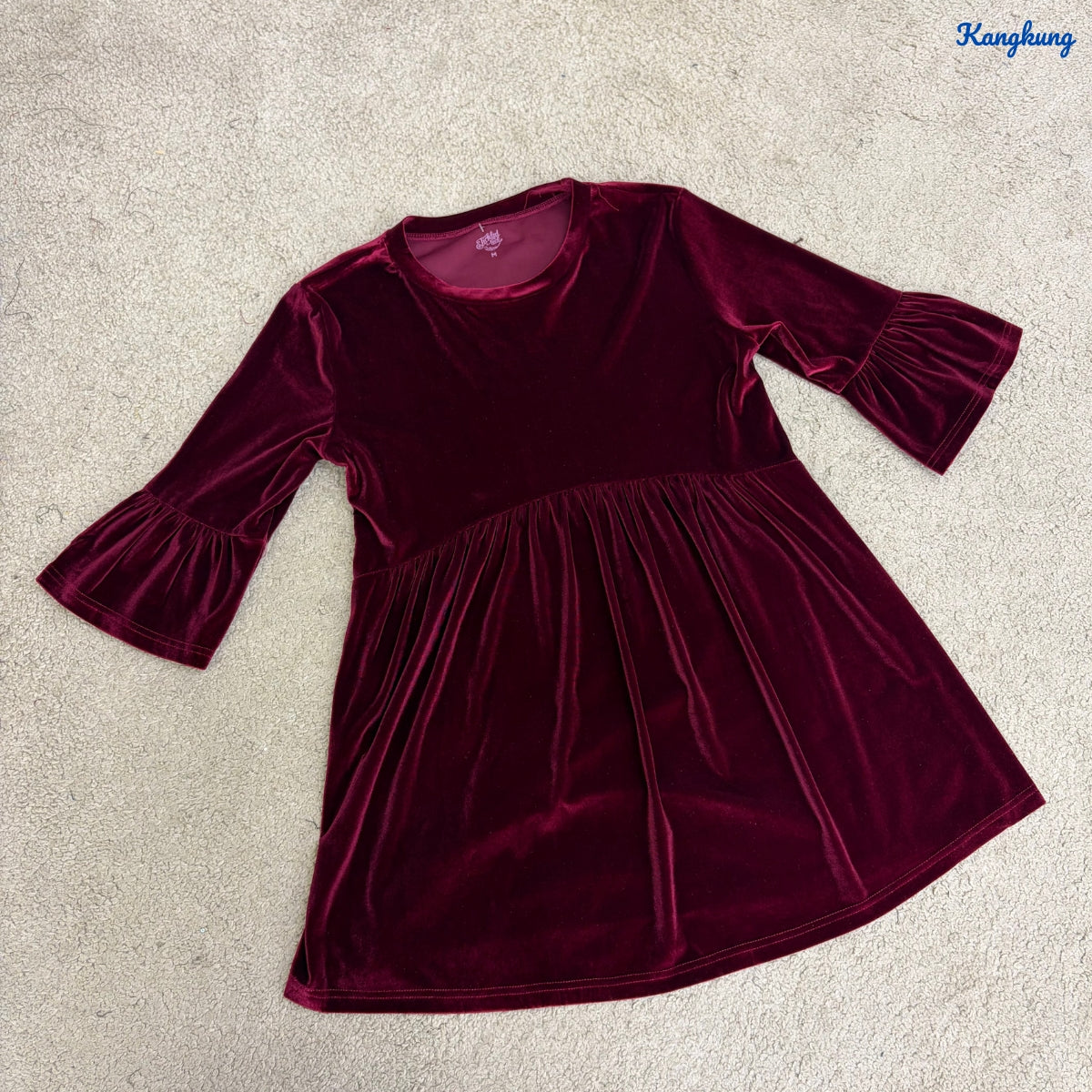 KANGKUNG TALIA KASUAL WOMEN VELVET SHIRT LONG SLEEVE - C1066