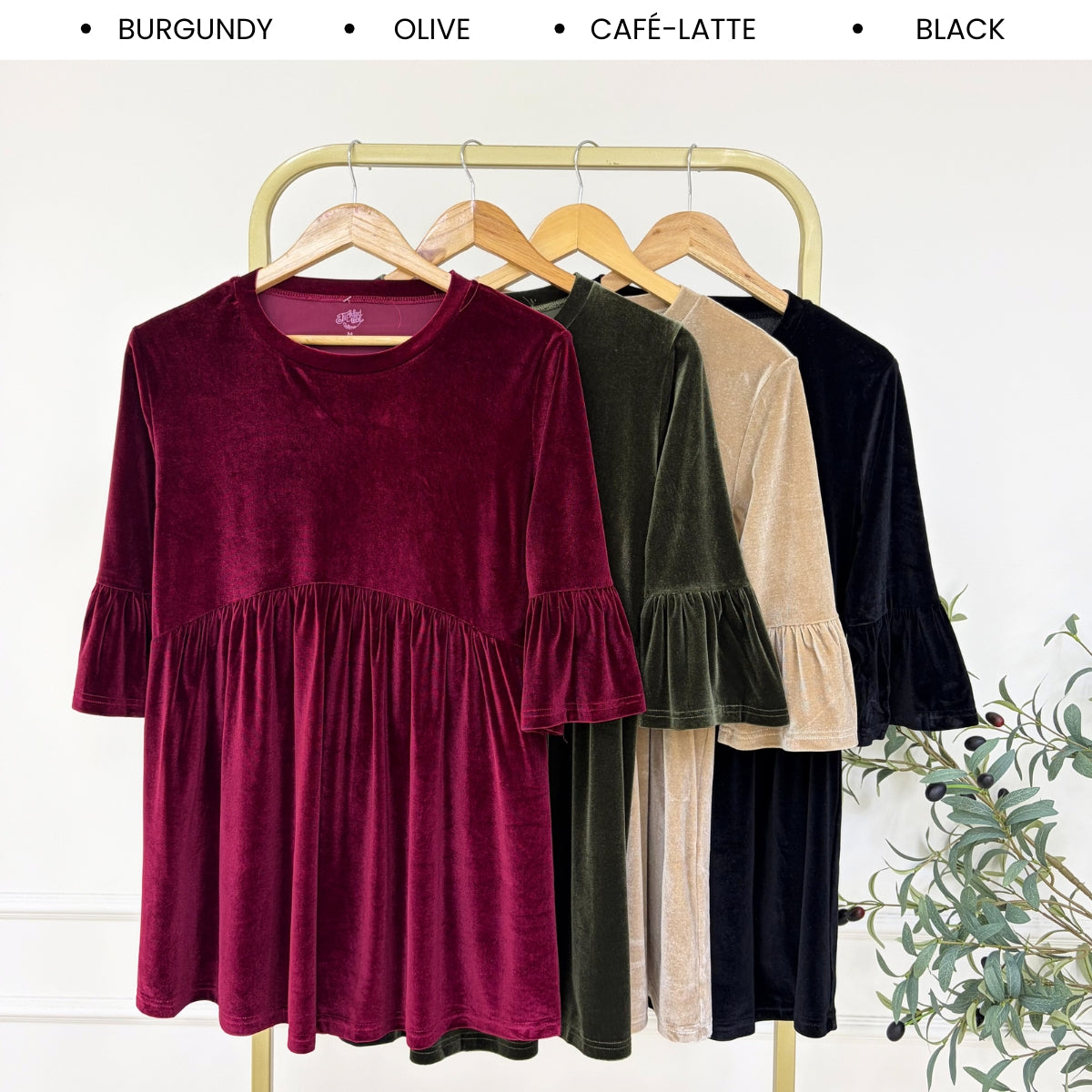 KANGKUNG TALIA KASUAL WOMEN VELVET SHIRT LONG SLEEVE - C1066