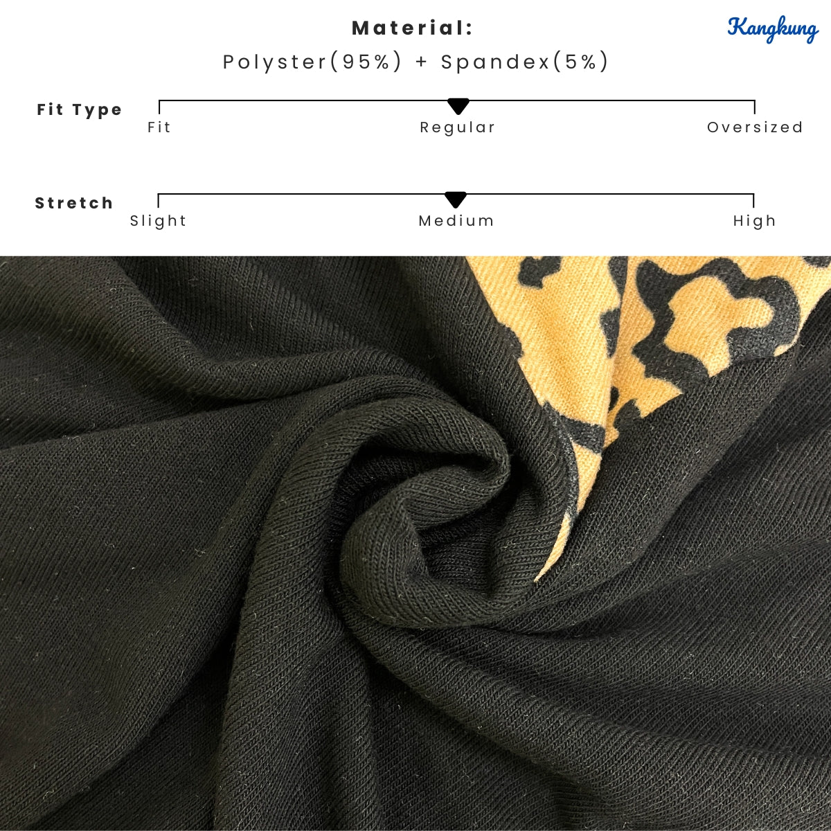 KANGKUNG NAFEESA LEOPARD PATTERN LONG SLEEVE - C1071