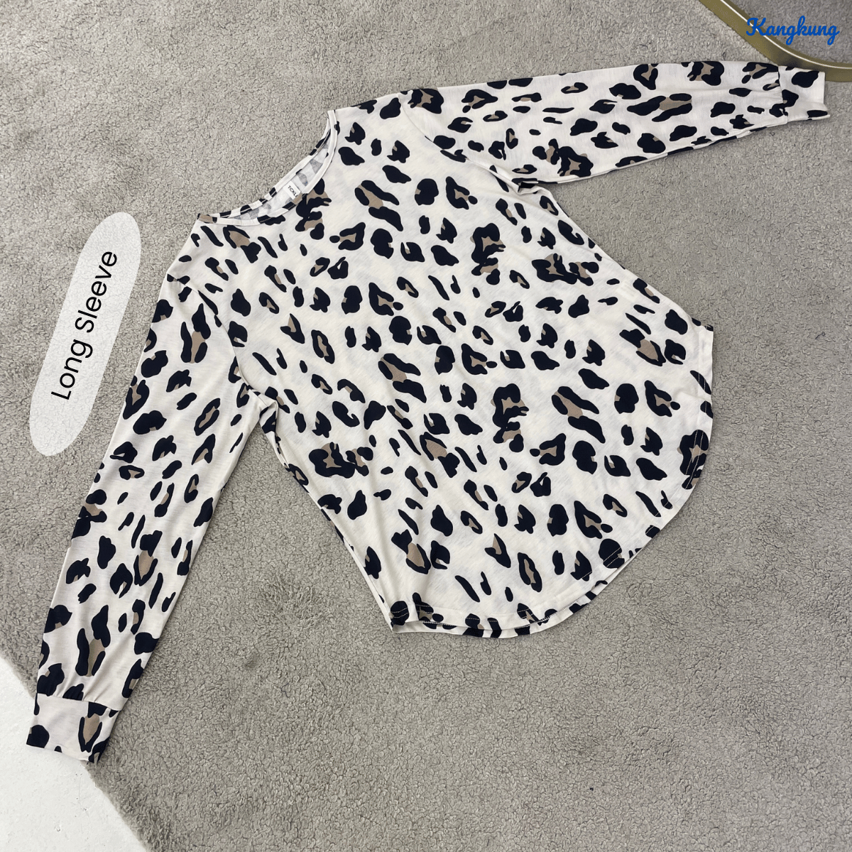 KANGKUNG SAMYRA WILD PRINT MODEST CASUAL BLOUSE - C1073