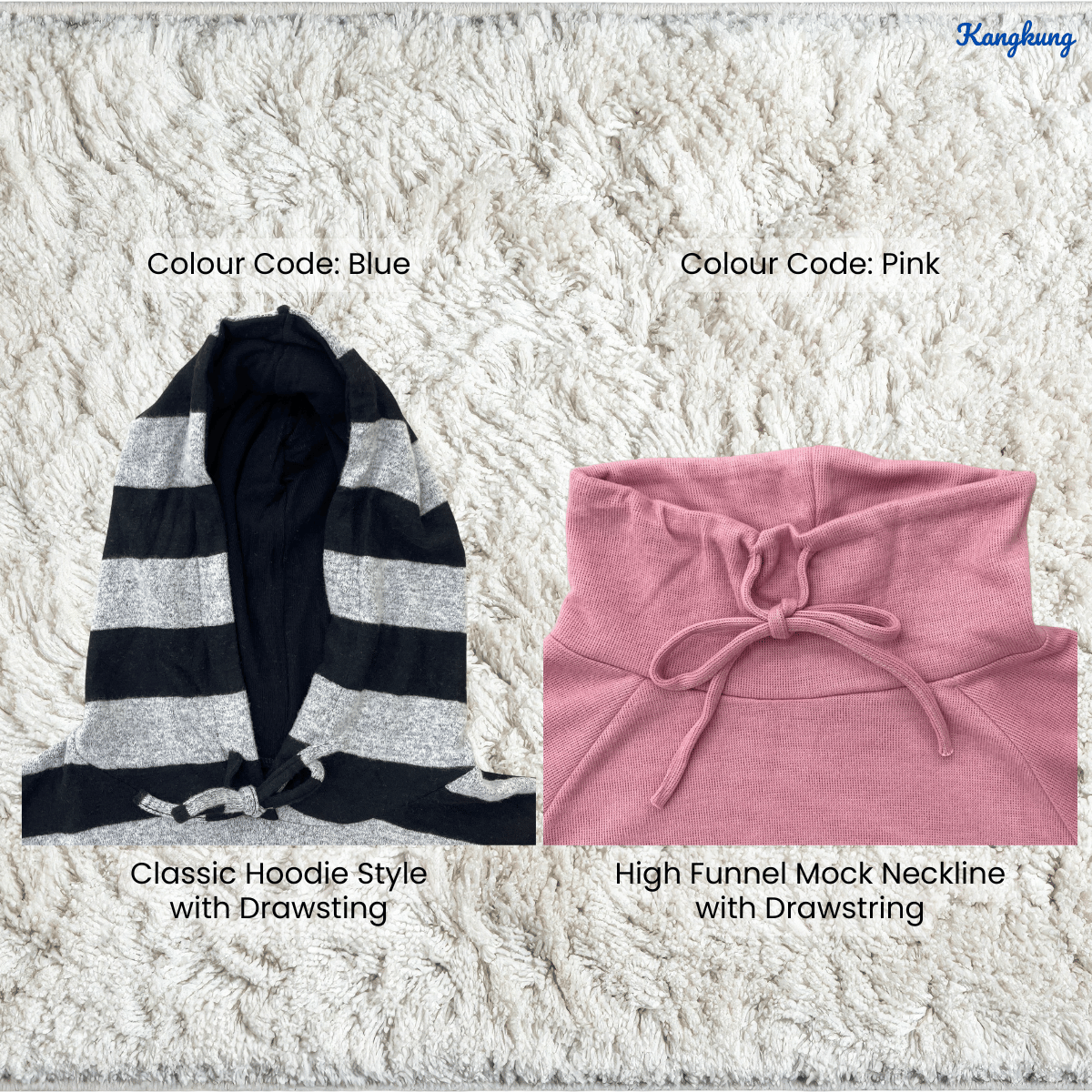 KANGKUNG ZAYLEE SPORTY STREETWEAR COLORBLOCK TOP - C1077 (496)