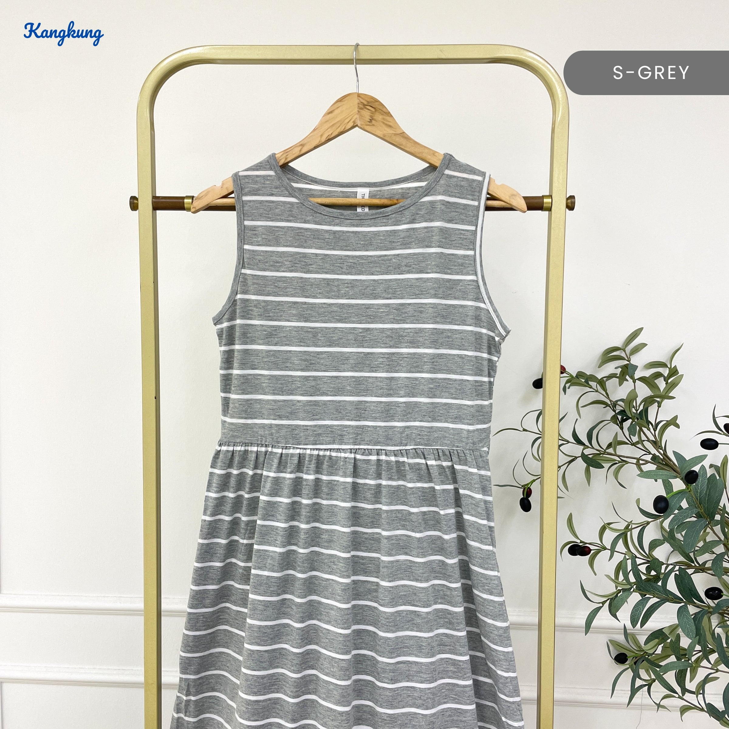 KANGKUNG NAYLINA KASUAL WOMEN SLEEVELESS DRESS - C1075 (502)