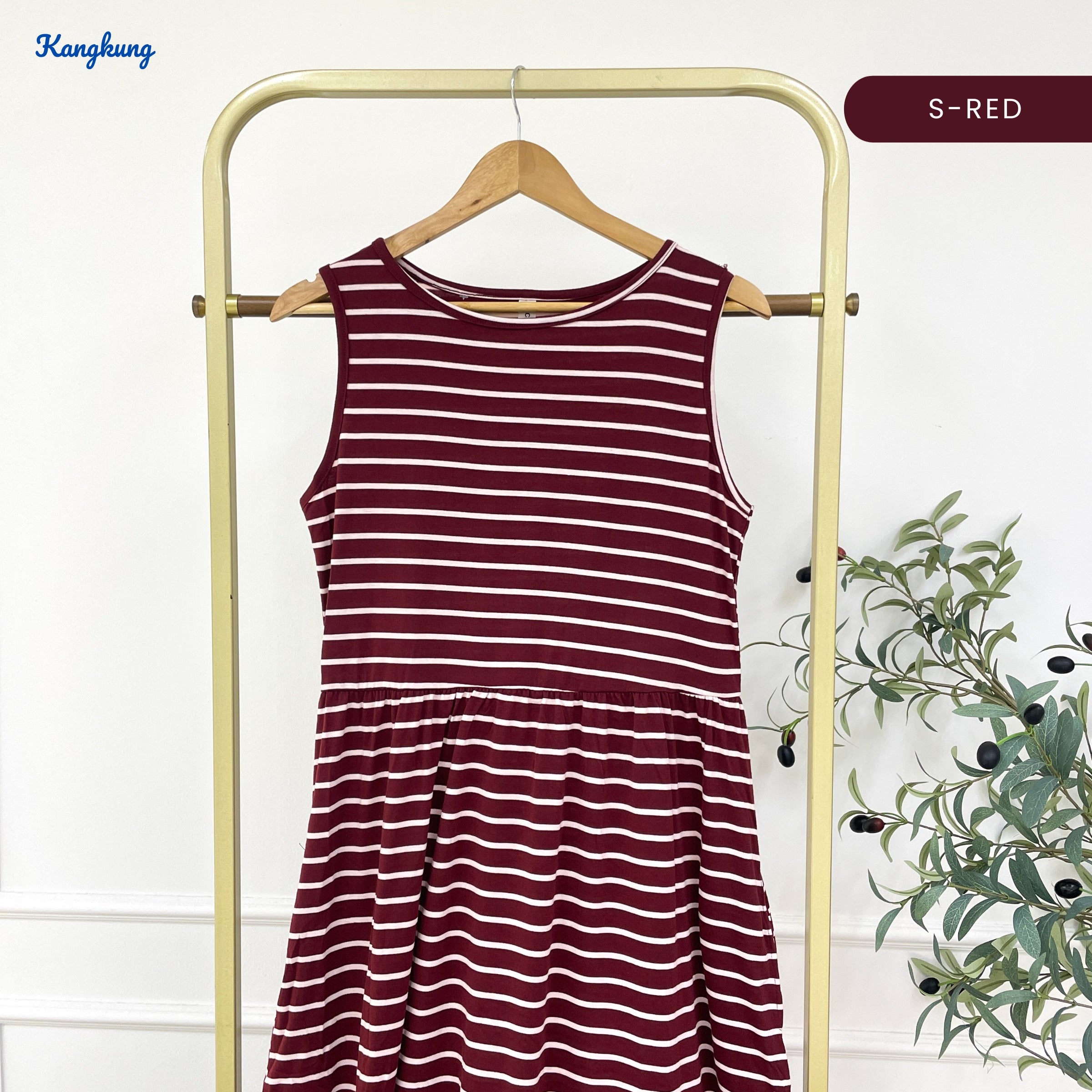 KANGKUNG NAYLINA KASUAL WOMEN SLEEVELESS DRESS - C1075 (502)