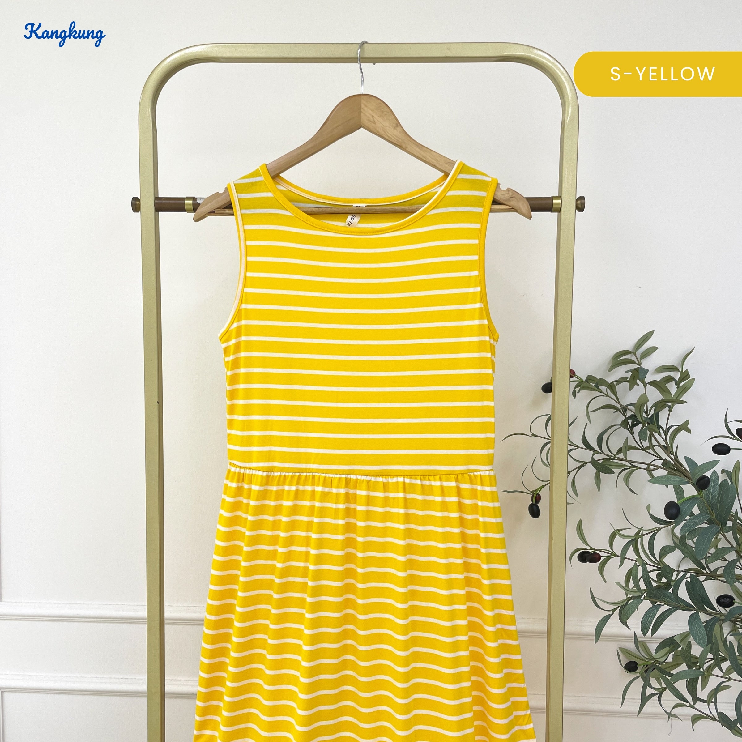 KANGKUNG NAYLINA KASUAL WOMEN SLEEVELESS DRESS - C1075 (502)