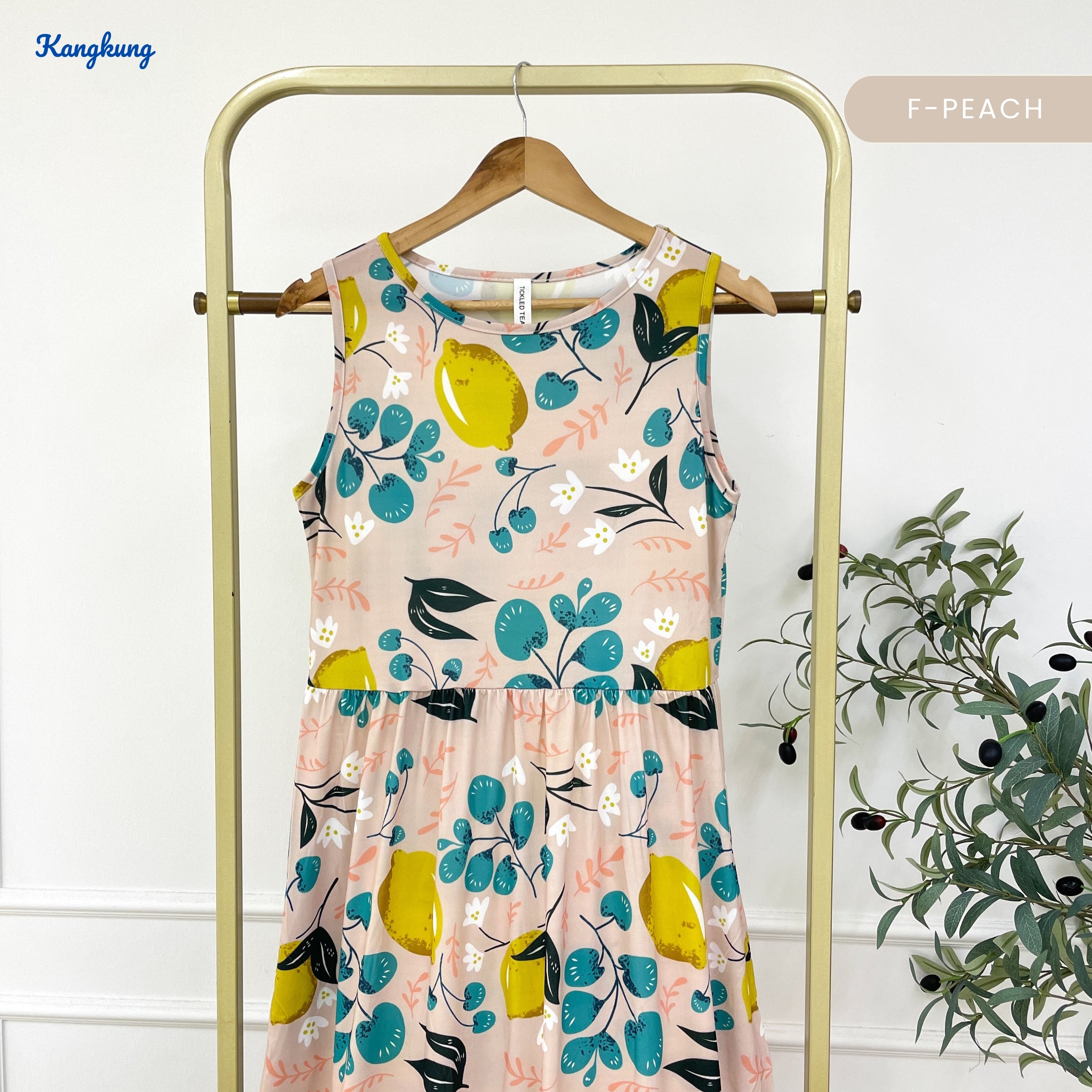 KANGKUNG NAYLINA KASUAL WOMEN SLEEVELESS DRESS - C1075 (502)