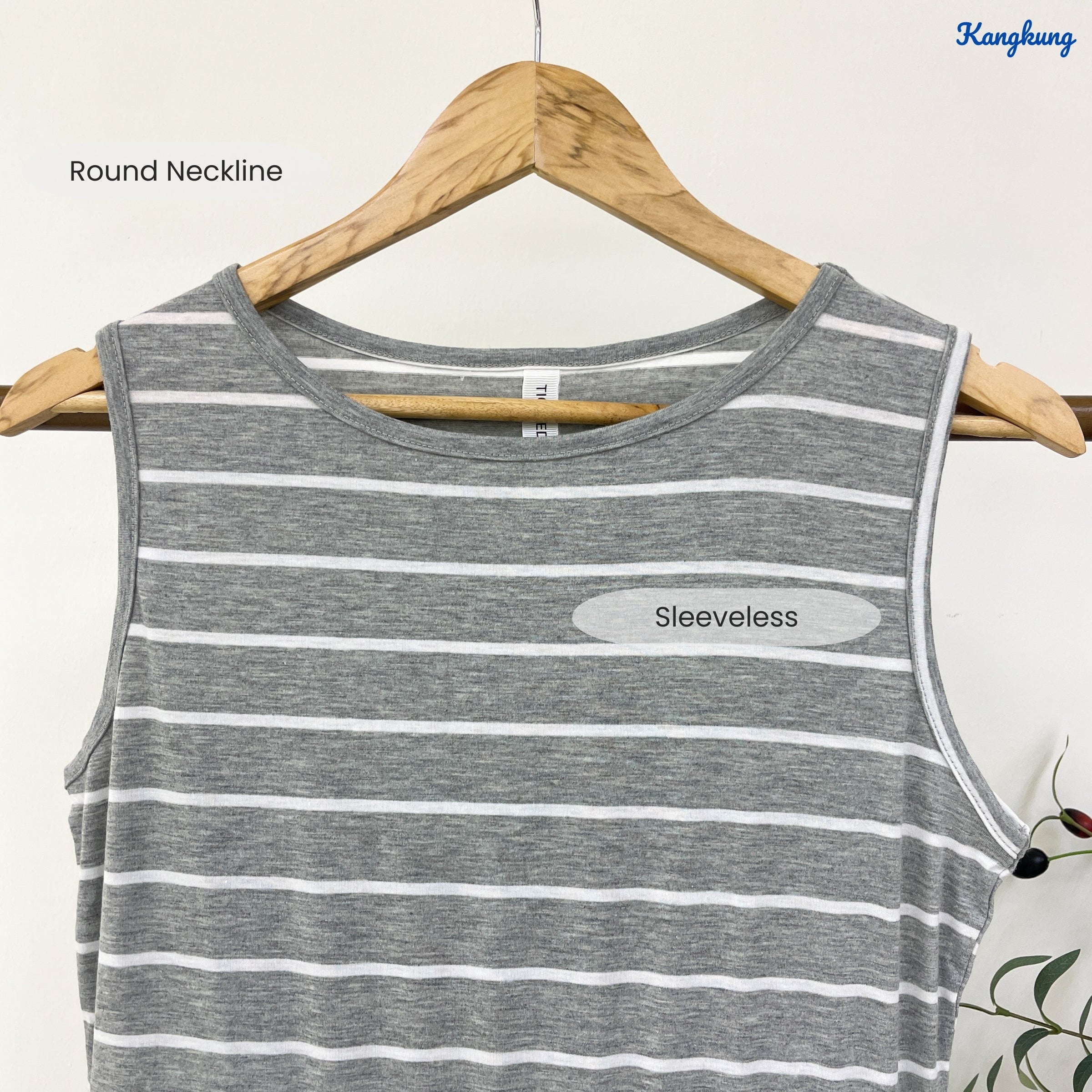 KANGKUNG NAYLINA KASUAL WOMEN SLEEVELESS DRESS - C1075 (502)