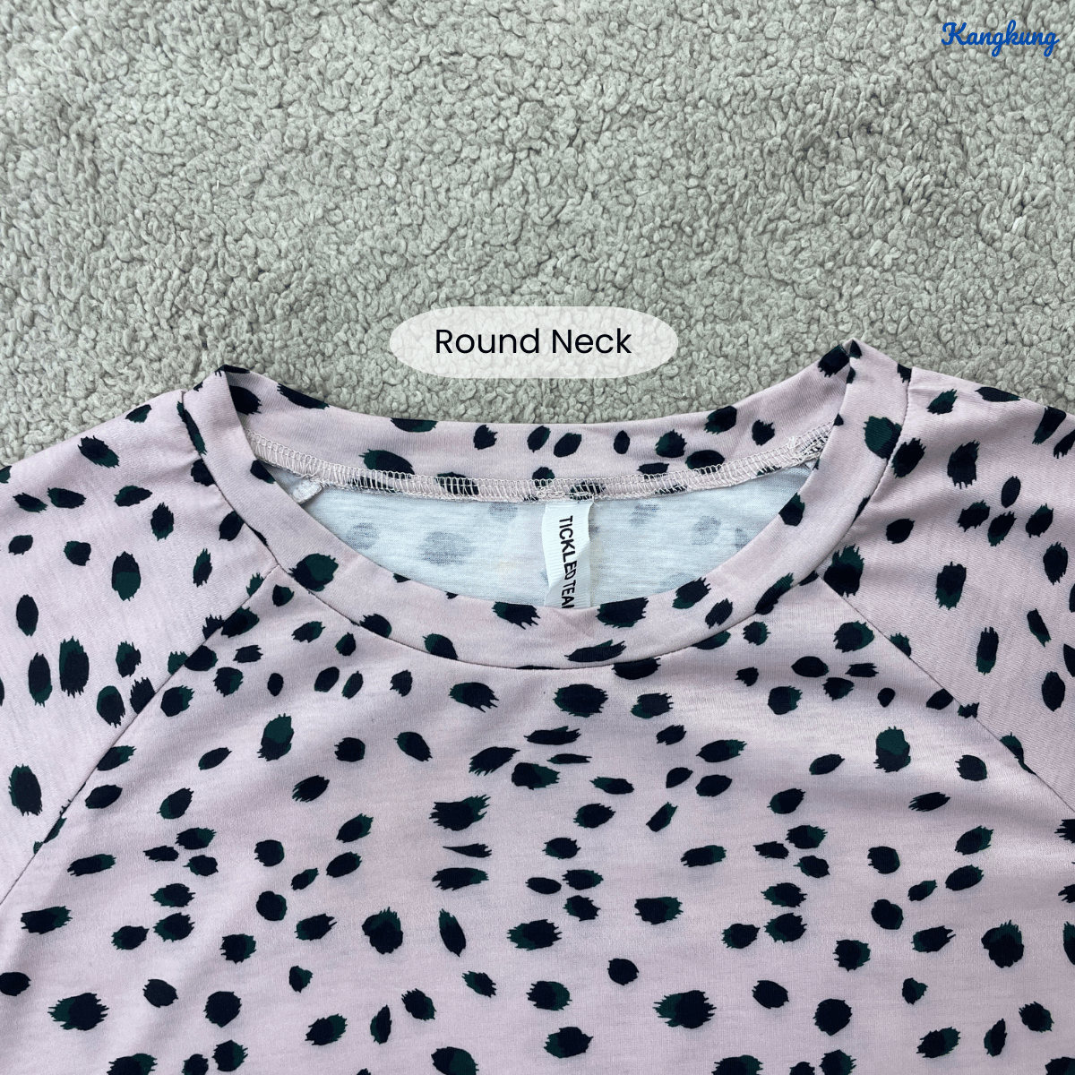 KANGKUNG RAELINA MODERN POLKA RELAXED BLOUSE - C1076