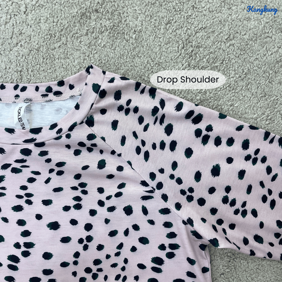 KANGKUNG RAELINA MODERN POLKA RELAXED BLOUSE - C1076